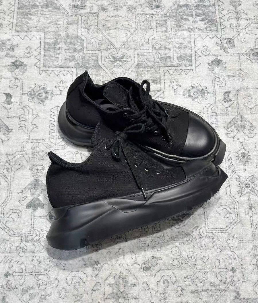 Rick Owens Rick Owens Tractor Platform Black Warrior Canvas Sneakers Size US 6.5 / EU 39-40 - 4 Thumbnail
