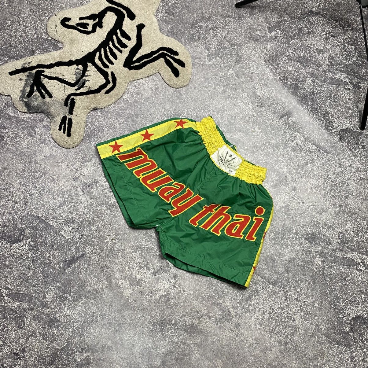 Vintage Vintage Muay Thai Big Logo Sportswear shorts Size US 32 / EU 48 - 1 Thumbnail