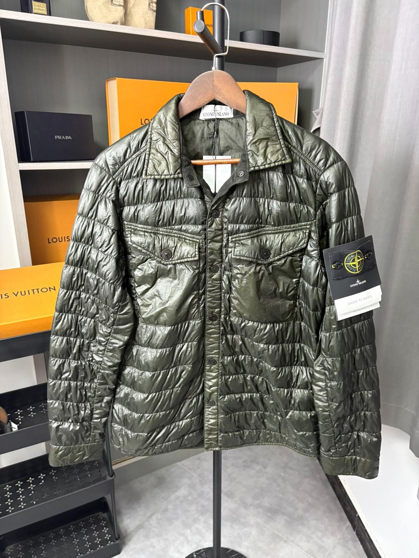 Stone Island Stone Island Down Green Heavy Coat M Men Size US M / EU 48-50 / 2 - 1 Thumbnail