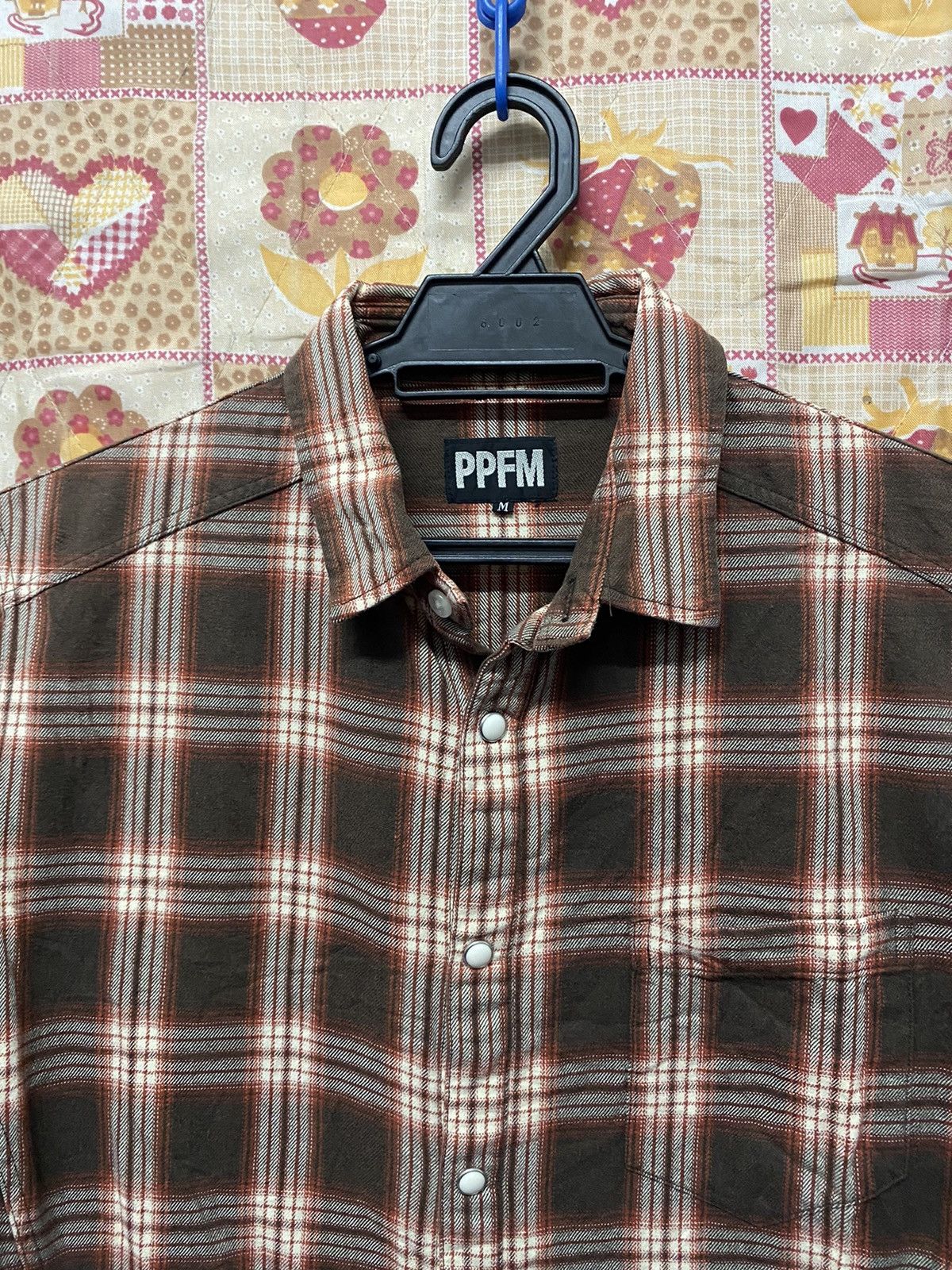 Flannel × PPFM × Vintage Vintage 90s PPFM Flannel Snap Button Plaid Size US M / EU 48-50 / 2 - 4 Thumbnail