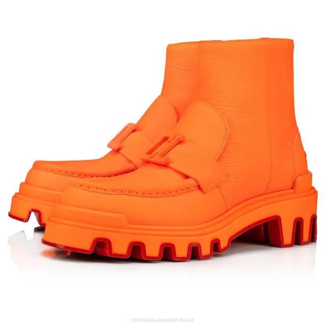 Christian Louboutin o1s1wg111224 Ci Moc Booty Dune Uomo Flat in Orange Size US 10 / EU 43 - 1 Preview