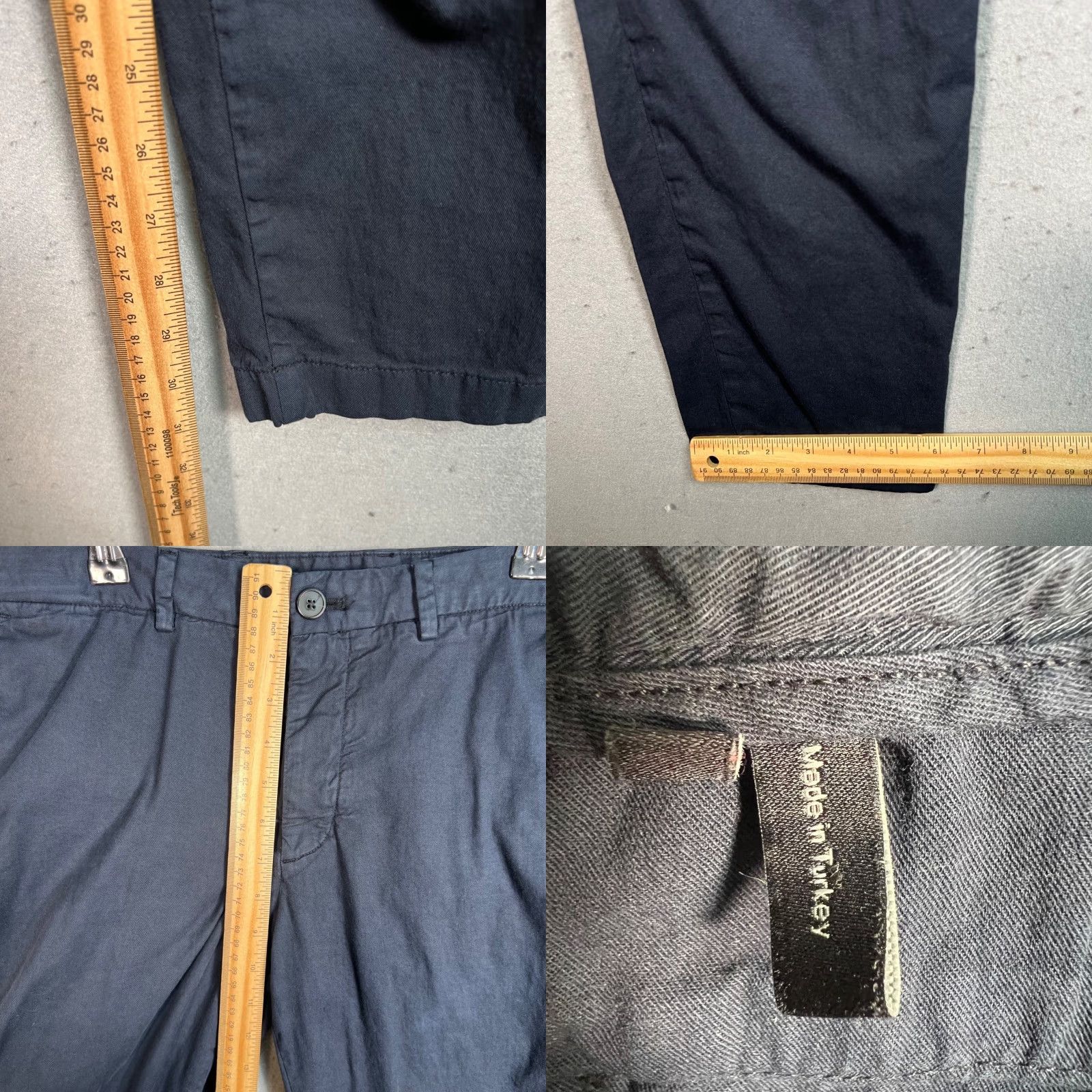 Theory Theory Womens Size 31 Slim Fit Navy Cotton Trousers Chino Pants Size 24" / US 00 / IT 34 - 8 Thumbnail