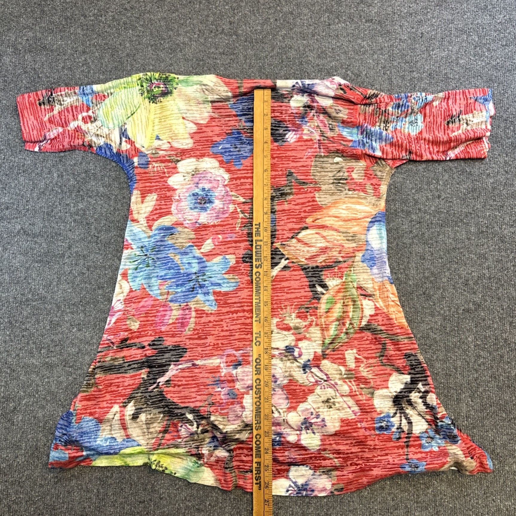 Pinko Nally & Millie Blouse Shirt Womens L Multicolor Floral USA Topoversize Artsy Abstract Small Pink Size L / US 10 / IT 46 - 7 Thumbnail