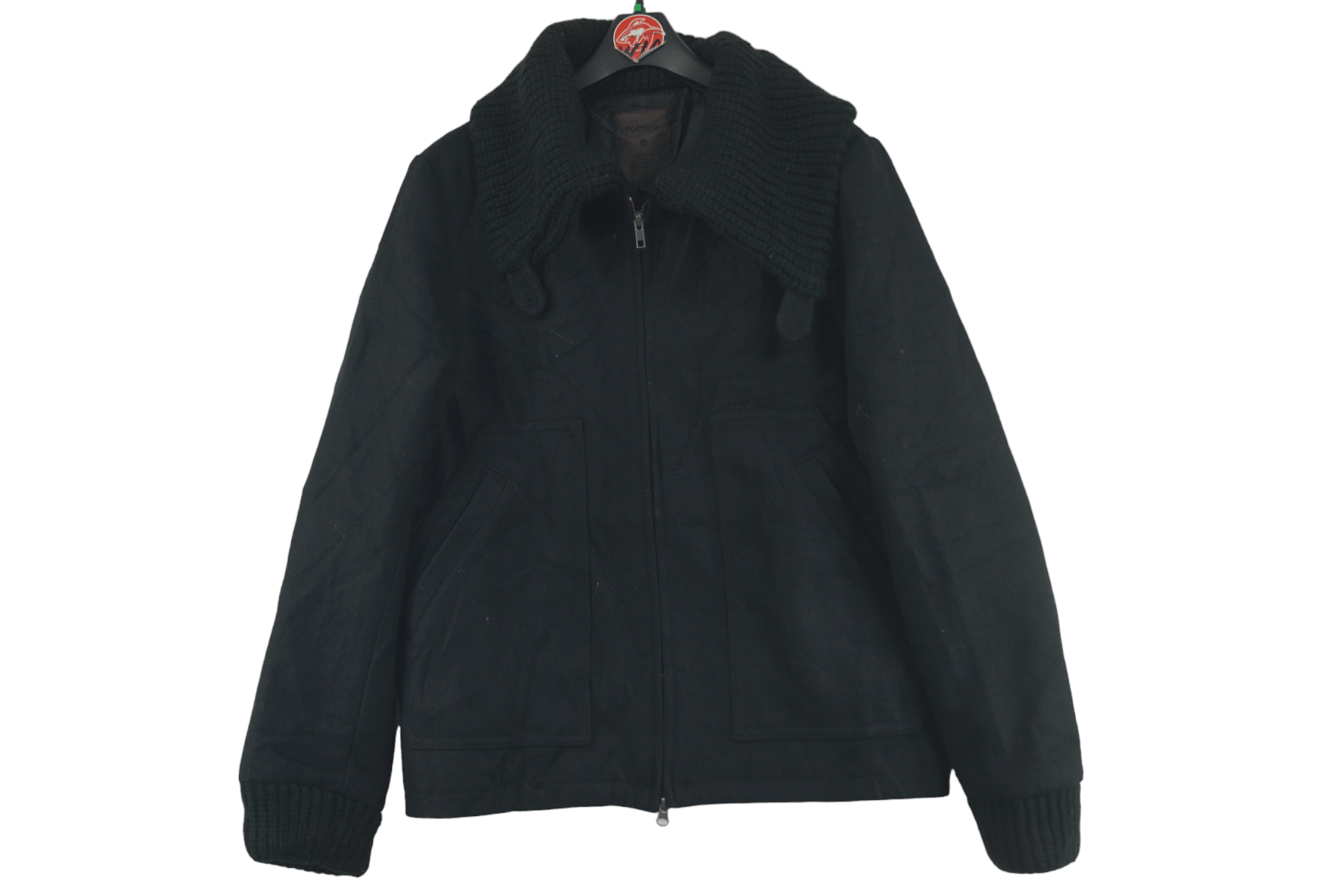 image of Vintage Corisco Jacket Nice Design in Black, Men's (Size Medium)