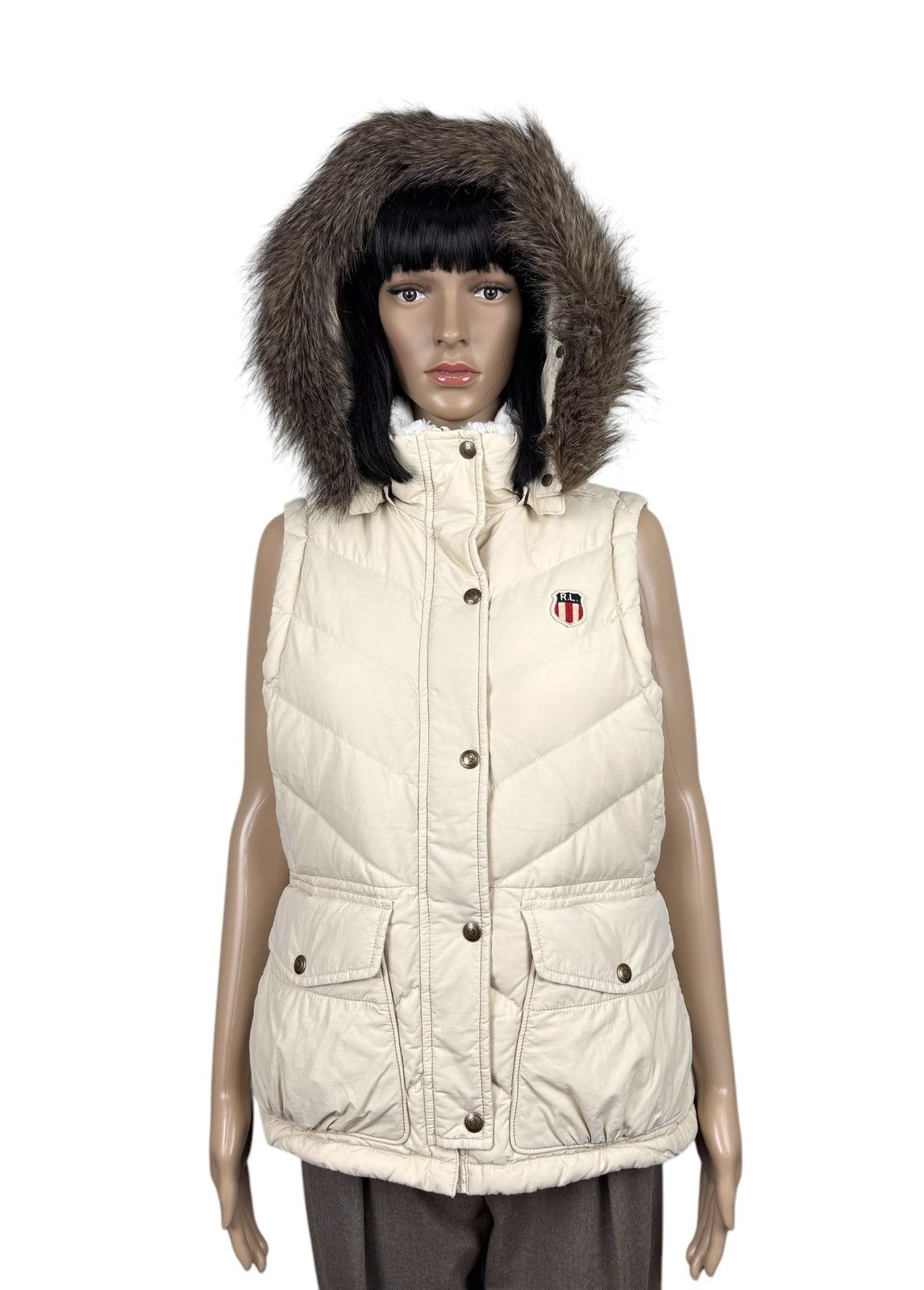Polo Ralph Lauren Polo Ralph Lauren Beige Down Gilet Hooded Vest size M Size M / US 6-8 / IT 42-44 - 2 Thumbnail