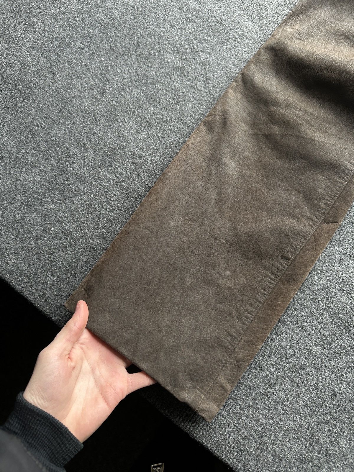 Other 🚨GRAIL MEN LEATHER PANTS Y2K WESTERN MOTORCYCLE Size US 29 - 5 Thumbnail