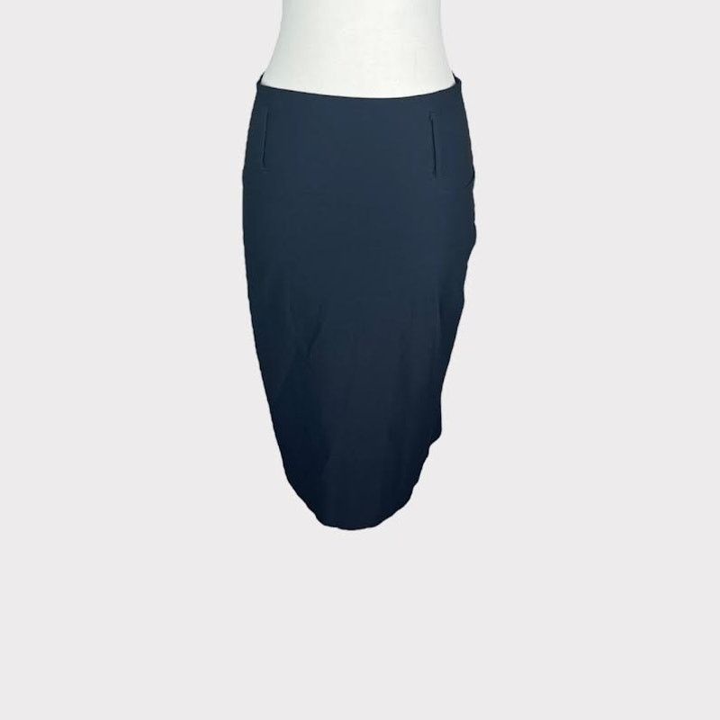 Vintage Charlotte Russe | Wide Belt Loop Pencil Skirt | Large Size 32" / US 10 / IT 46 - 4 Thumbnail
