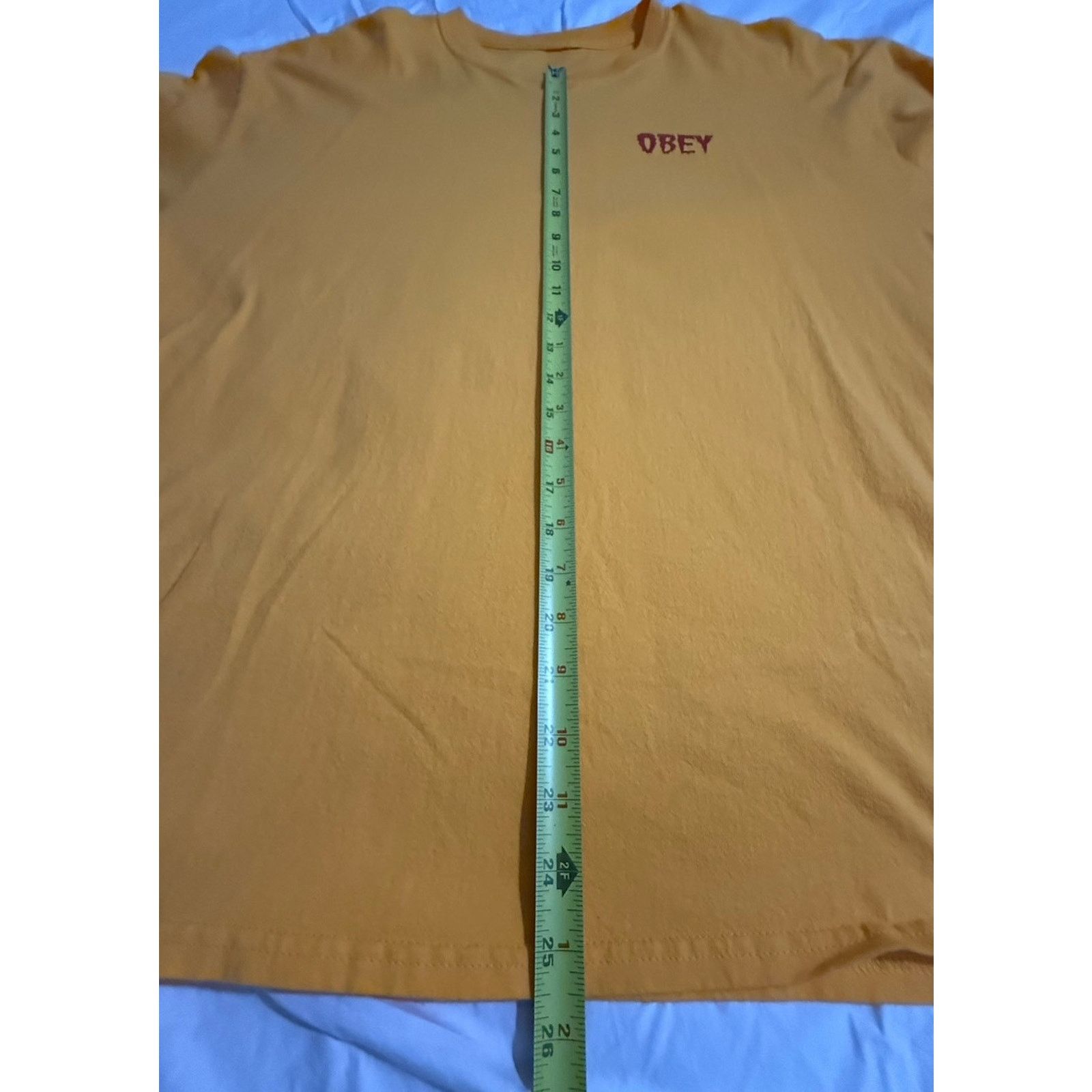 Obey Obey Men’s Shirt L Sleeve Yellow “Worldwide” Midnight Poison Size US XL / EU 56 / 4 - 7 Thumbnail