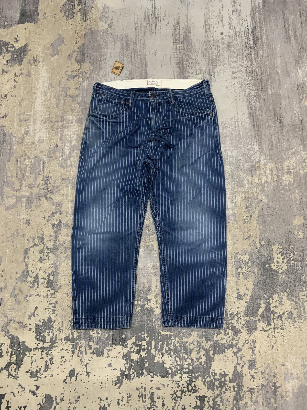 Japanese Brand Wabash Pattern cropped 3/4 pants