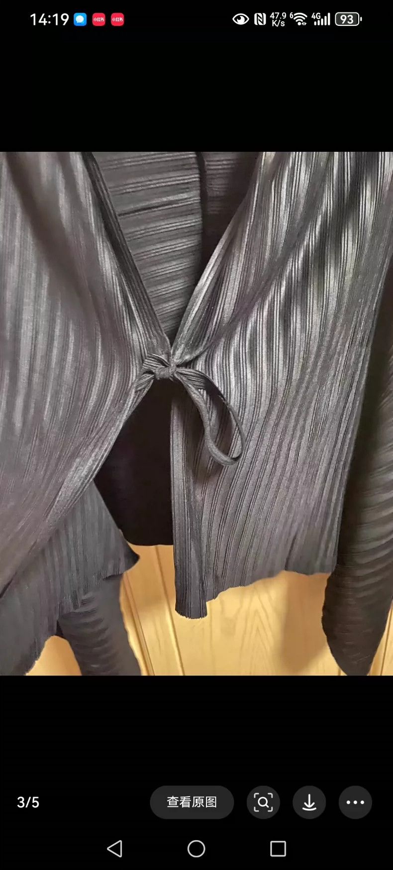 Issey Miyake Issey Miyake size:3 Black versatile shawl jacket Size XS / US 0-2 / IT 36-38 - 3 Thumbnail