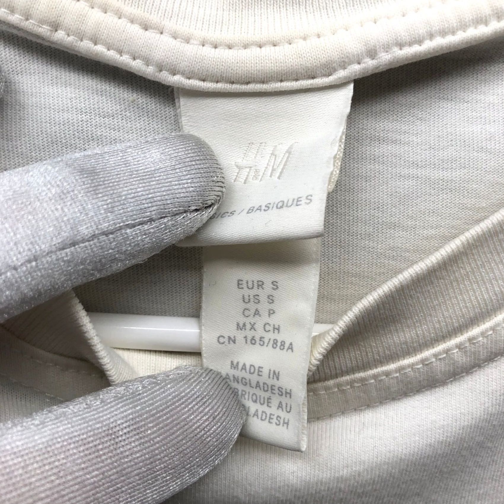 H&M H&M T Shirt Dress Womens S Midi White Short Sleeve Crewneck Cotton Size S / US 4 / IT 40 - 3 Thumbnail
