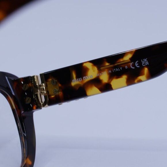 Miu Miu Miu Miu MU05VV VAU1O1 Eyeglasses Honey Havana 53mm Cat Eye Size ONE SIZE - 9 Thumbnail