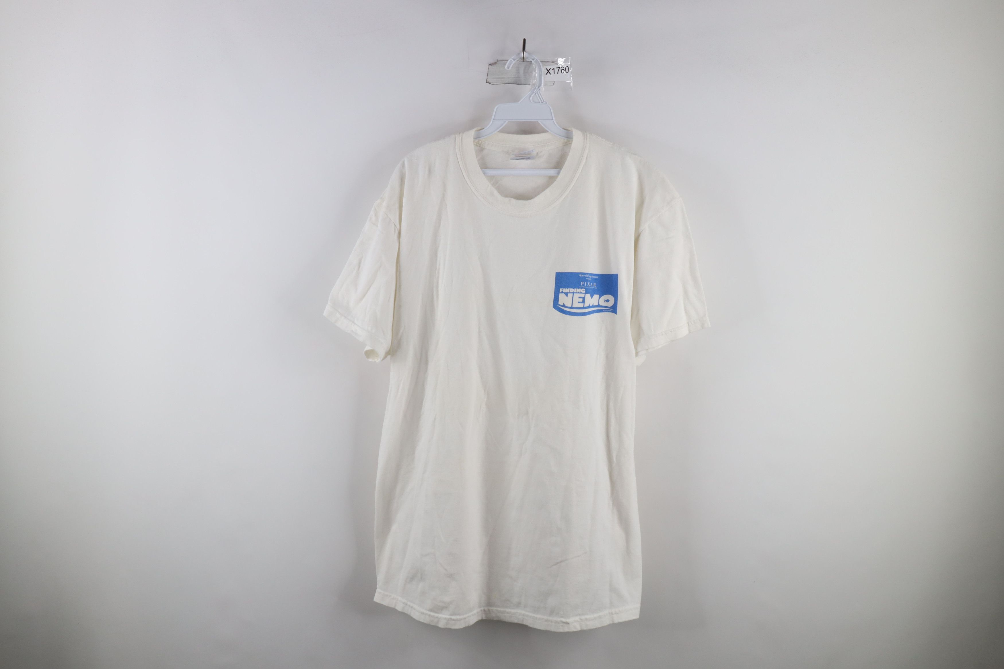 image of Disney Pixar Finding Nemo Short Sleeve T-Shirt in White, Men's (Size Large)
