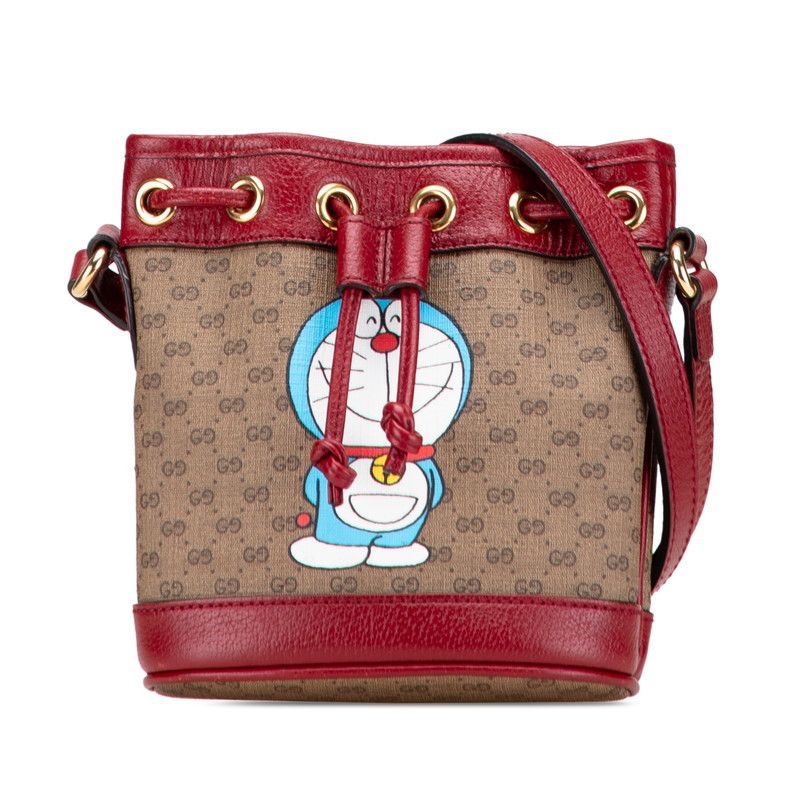 Gucci Gucci Doraemon Micro GG Supreme Shoulder Bag Leather Shoulder Bag 647801 DUTY FREE for USA