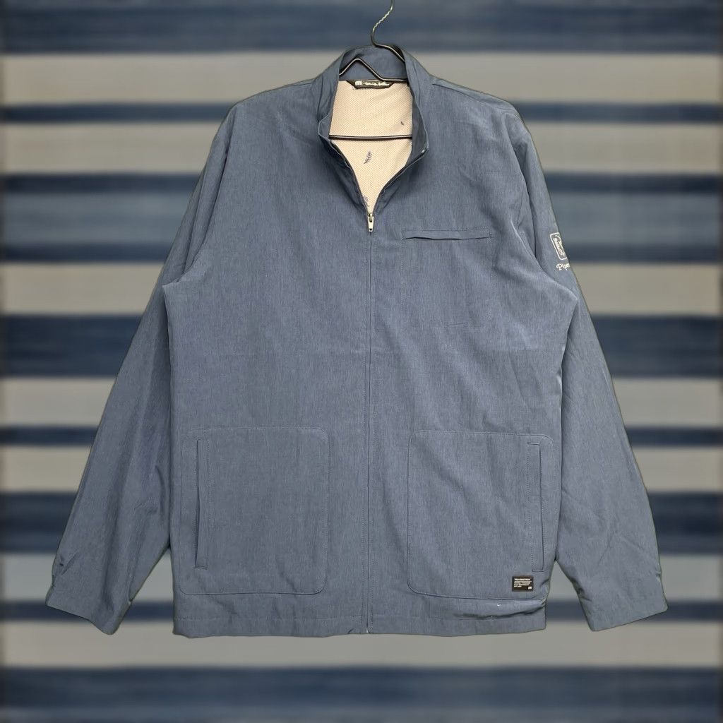 TravisMathew Travis Mathew Jacket Mens XL Slate Blue Full Zip Golf Storm Chaser Size US XL / EU 56 / 4 - 1 Thumbnail