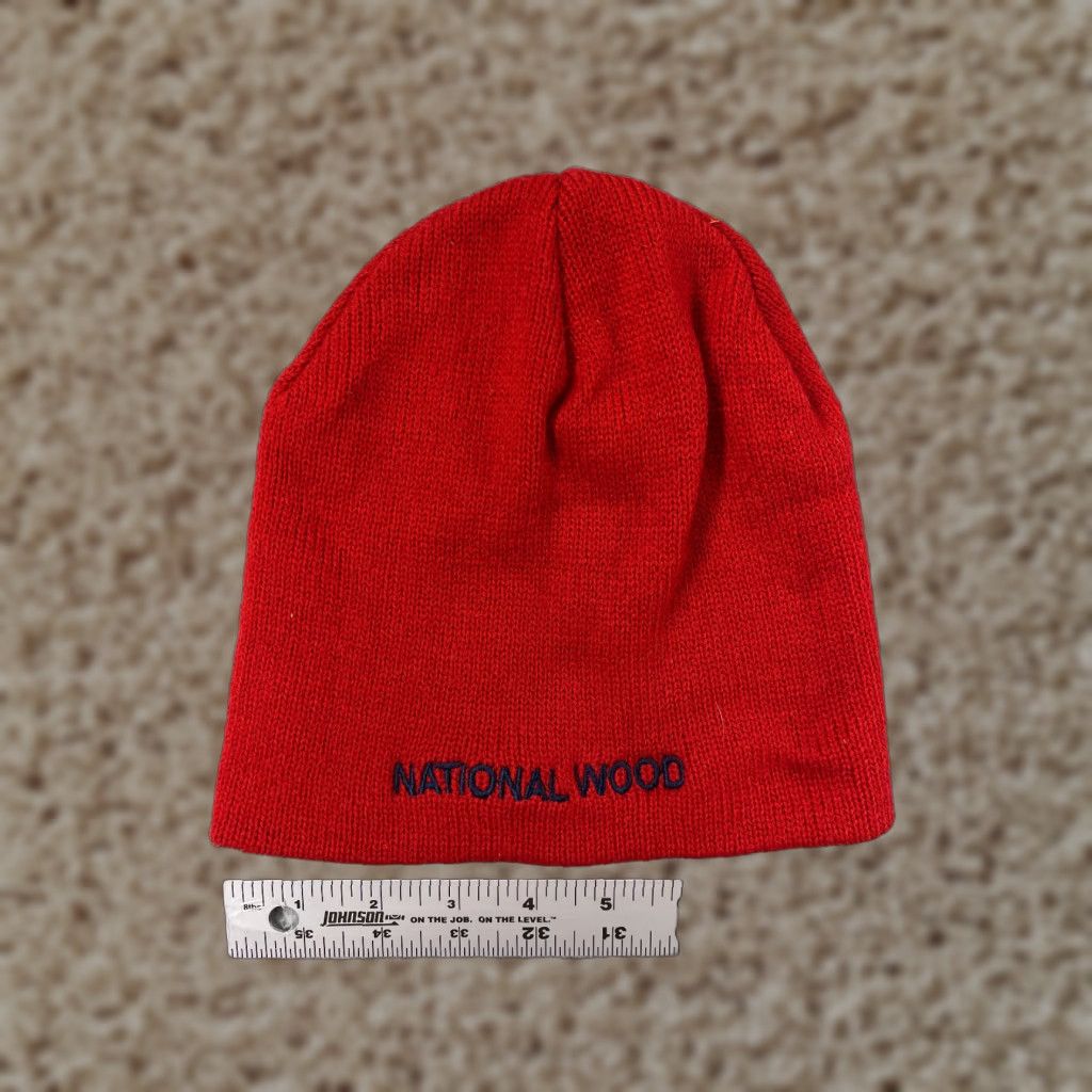 Port & Company Port & Company Beanie Adults One Size Red Knit Acrylic Hat/Cap - Logo Style, Adjustable, Casual Warm Knit Beanie, Men’s Size ONE SIZE - 1 Thumbnail