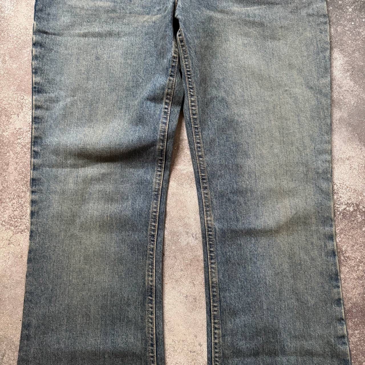 Hysteric Glamour John Richmond Vintage Faded Flared Jeans Y2K Size 31" - 7 Thumbnail