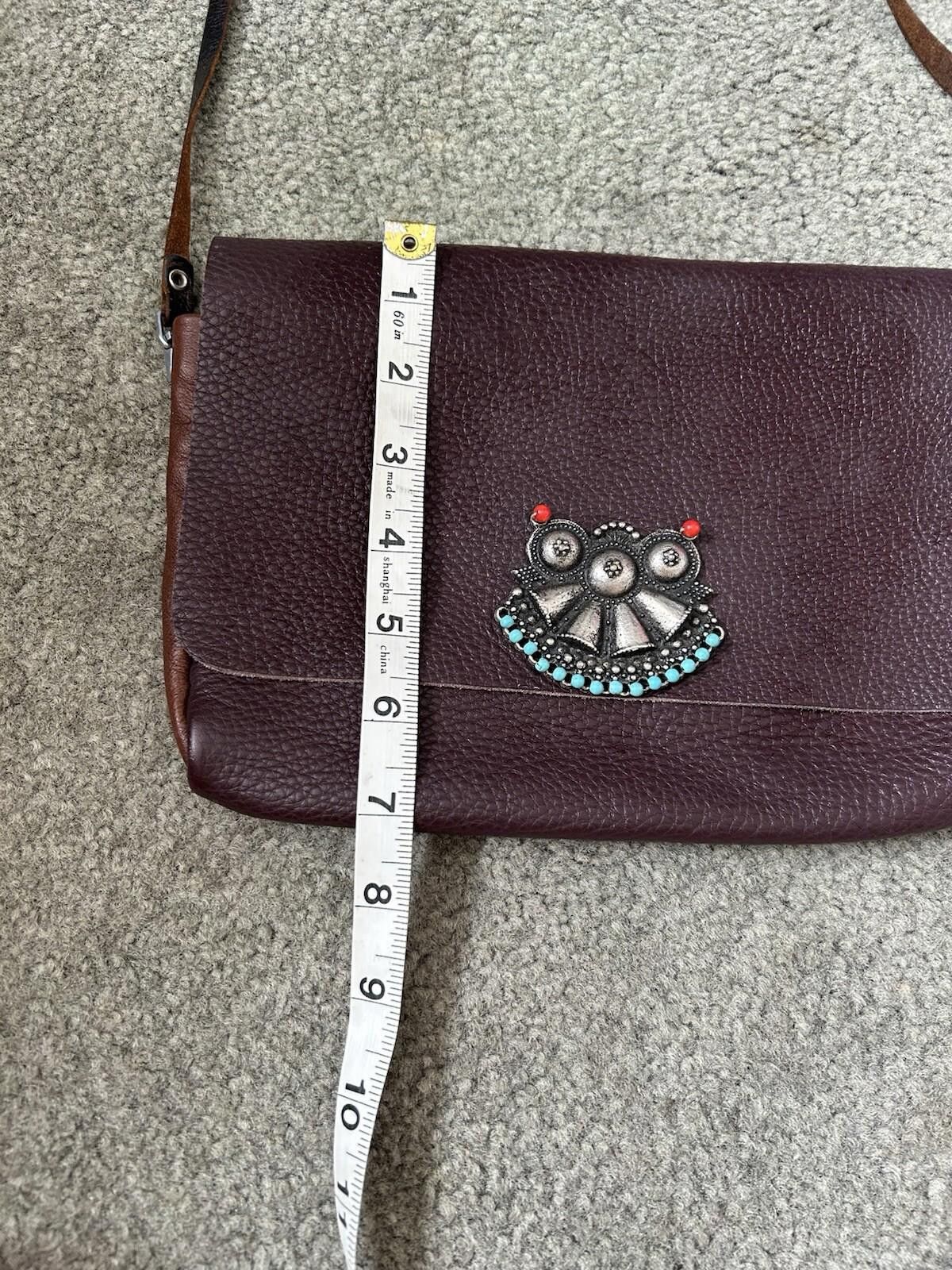 The Unbranded Brand Leather Travel Shoulder Bag Bead Buckle Hippie Boho Vintage Size ONE SIZE - 9 Thumbnail