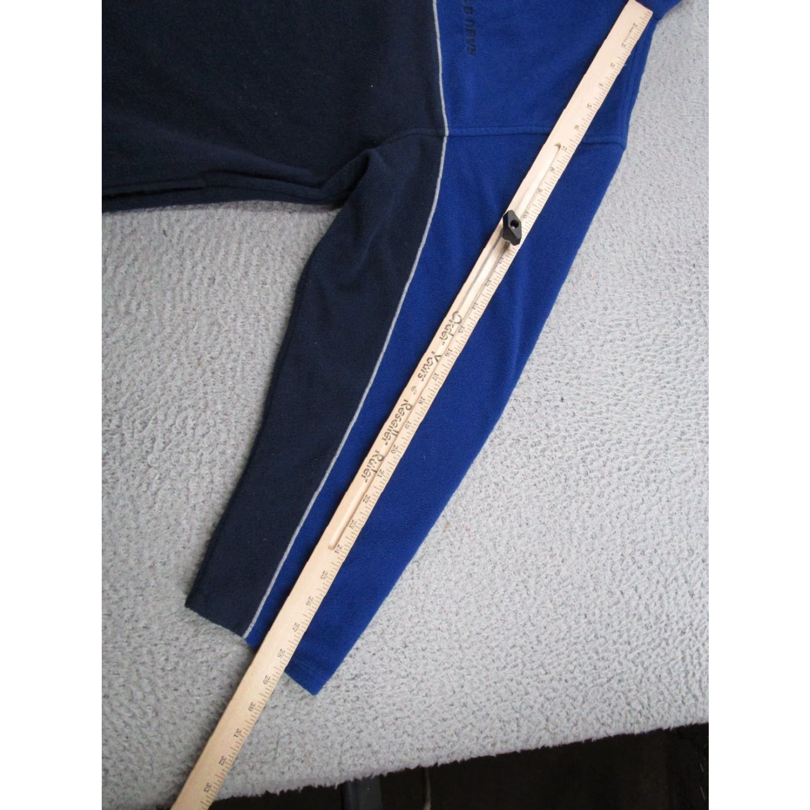 Old Navy VINTAGE Old Navy Mens Sweater 1/4 Zip Fleece Jacket L Blue Pullover Nightwear Casual 2 Tone Knit Zipper Mens Size US L / EU 52-54 / 3 - 7 Thumbnail