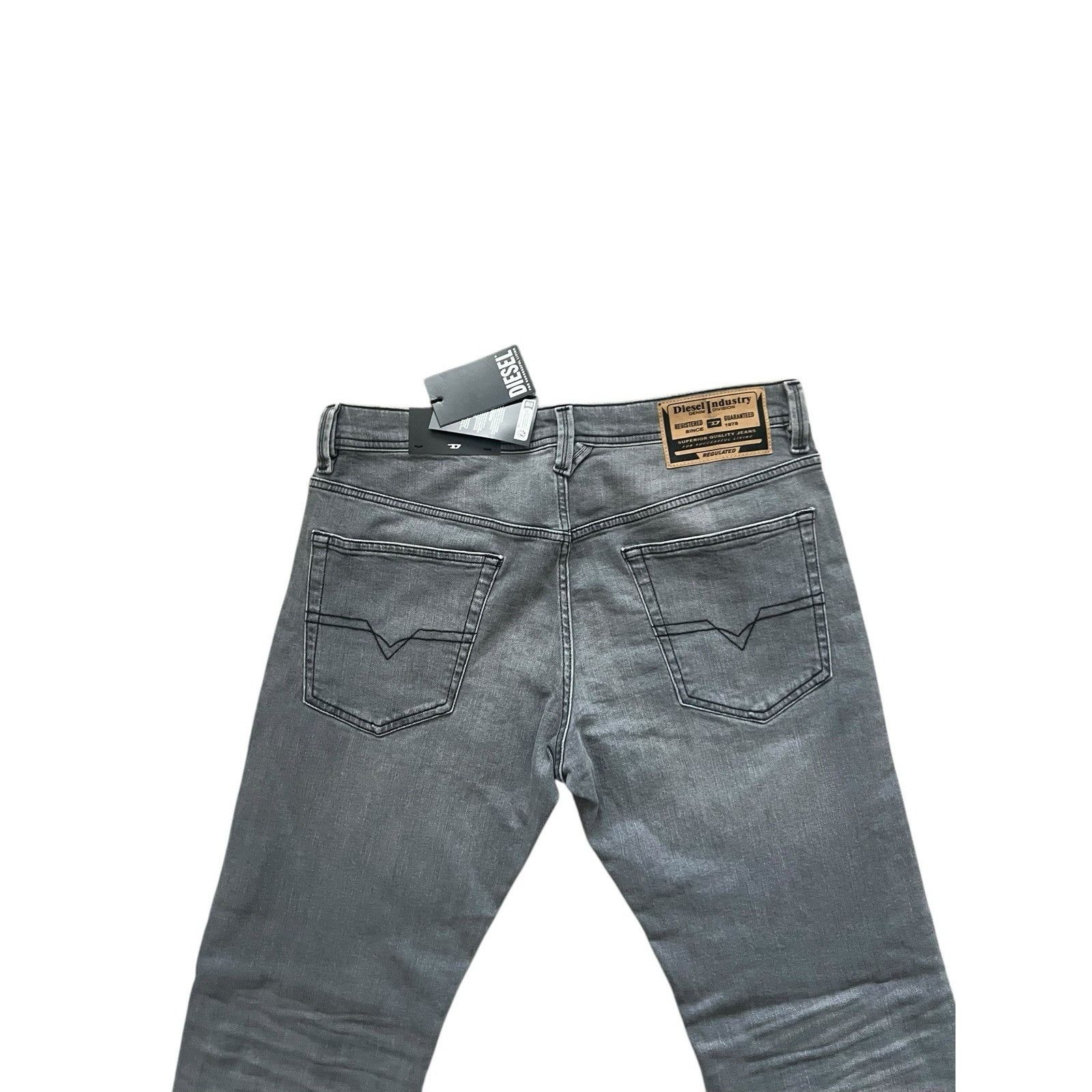 Diesel Diesel Mens Jeans Larkee Straight RB068 Grey Size 33/32 Size US 33 - 3 Thumbnail