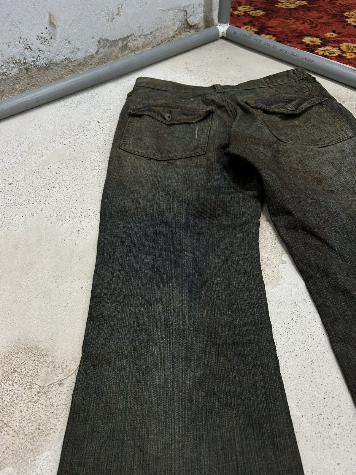 Hysteric Glamour Vintage R/H Baggy Flare Mud Washed Dirty Distressed Uruboro Size US 31 - 12 Thumbnail
