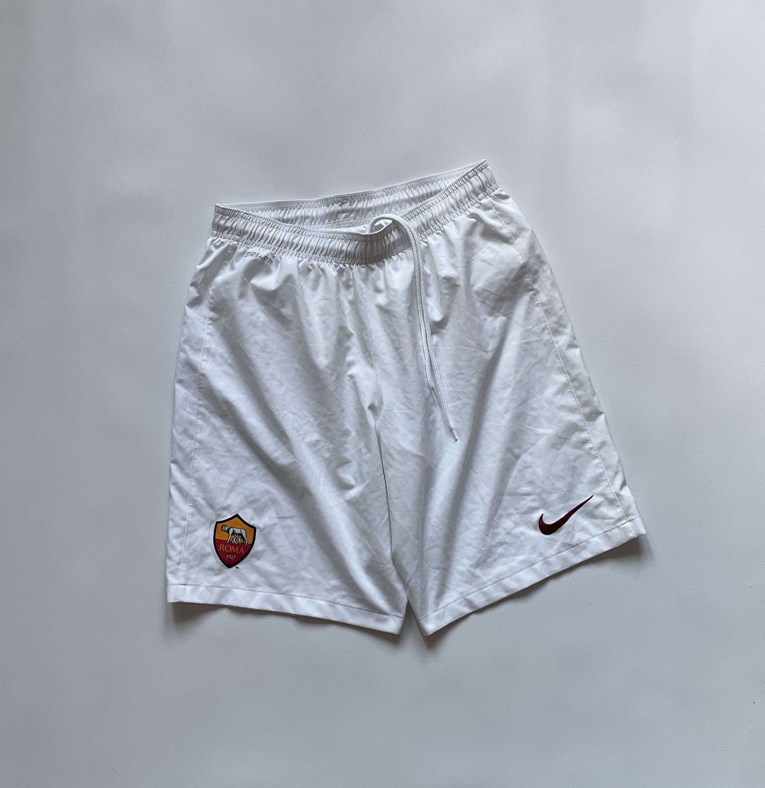 Nike AS Roma Vintage Football Shorts Soccer 2014 2015 Size US 32 / EU 48 - 1 Thumbnail