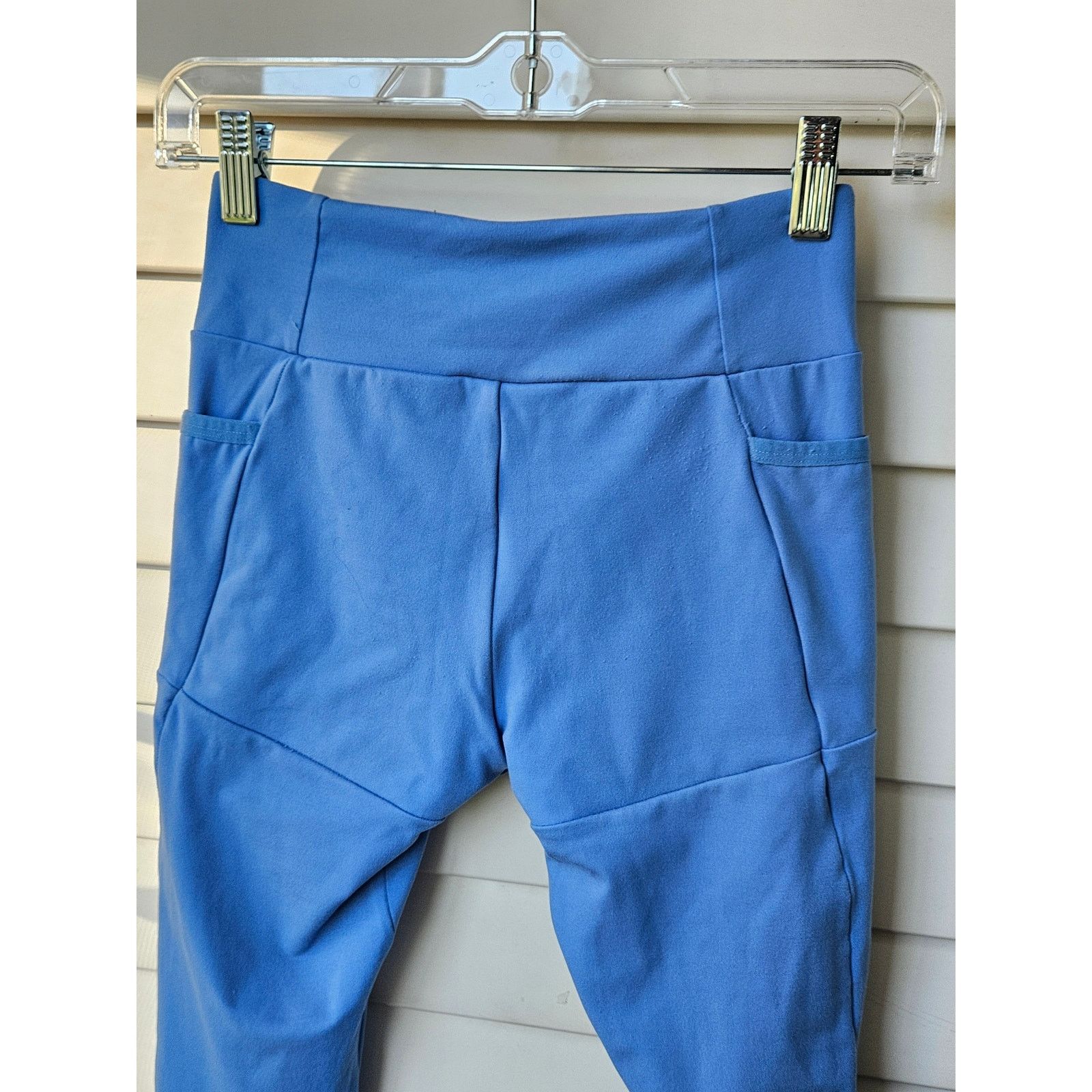 Gymshark Gymshark Blue Poise Leggings Crossover High Waist Ankle Size 27" / US 4 / IT 40 - 11 Thumbnail