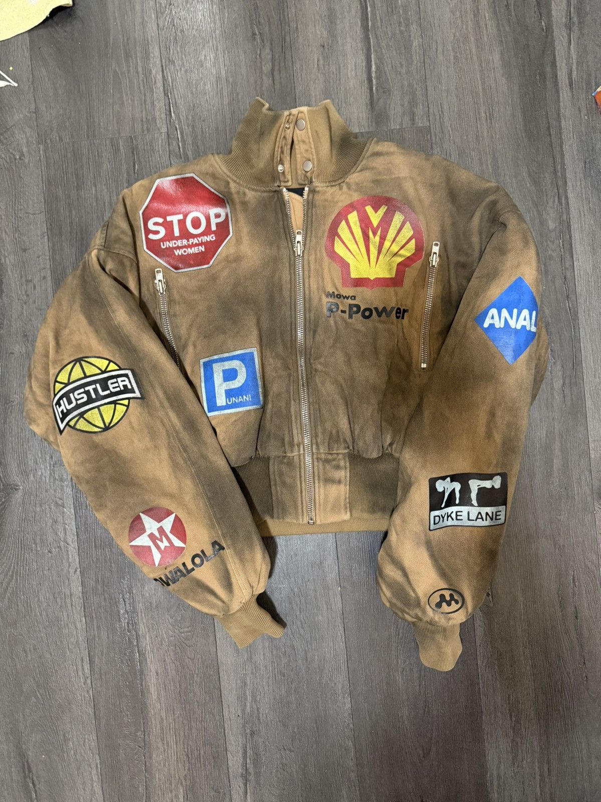 Mowalola Mowalola Crash Bomber Tan Size US L / EU 52-54 / 3 - 1 Thumbnail