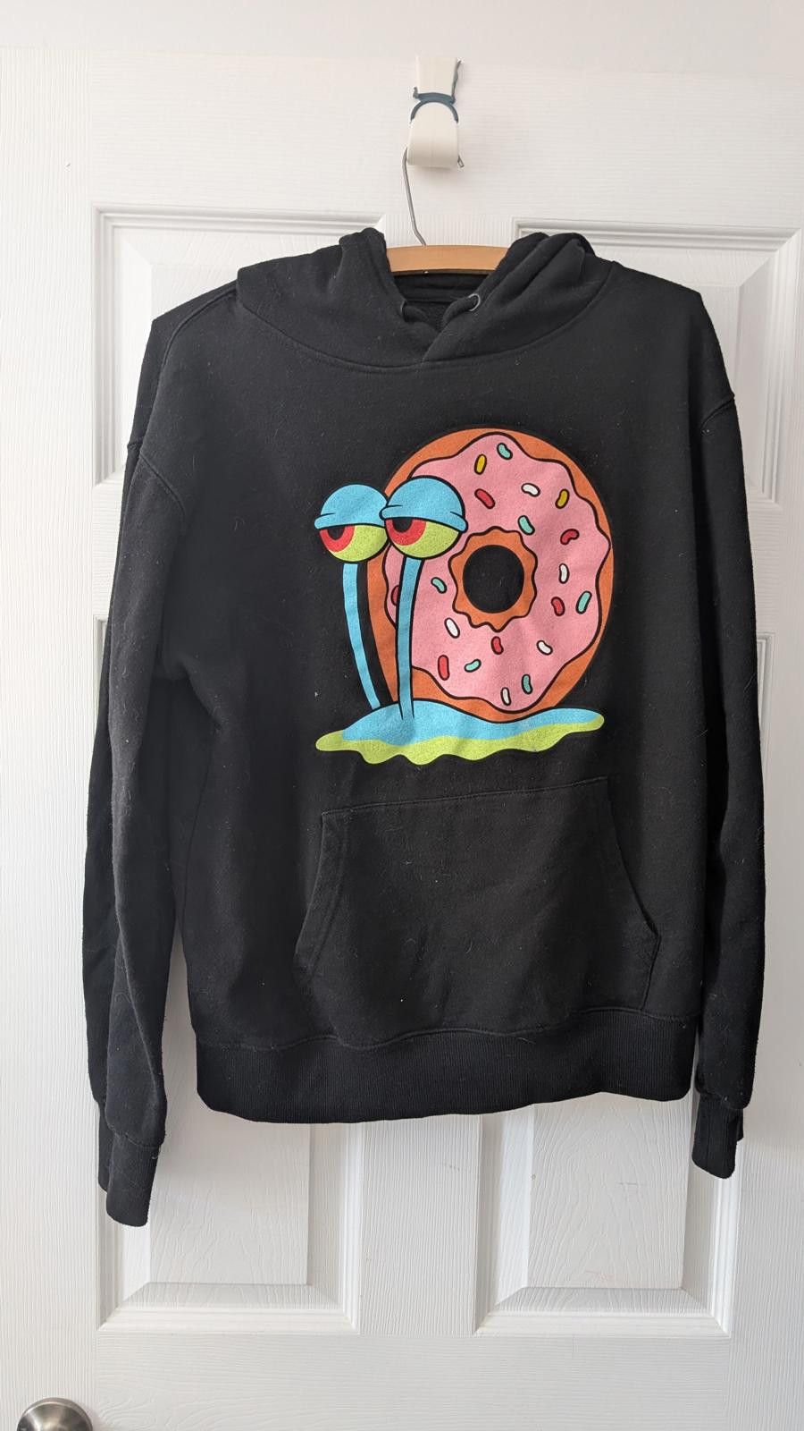 Nickelodeon SpongeBob Gary Donut Snail Hoodie Black Size Small Cartoon Size ONE SIZE - 1 Thumbnail
