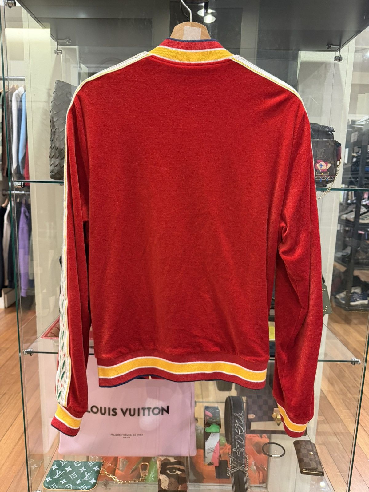 Casablanca Casablanca Laurel Stripe Velour Track Jacket Size US L / EU 52-54 / 3 - 2 Thumbnail