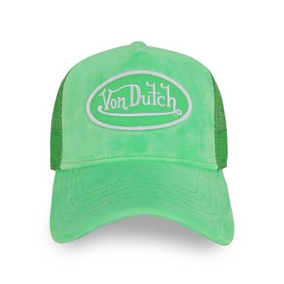 Von Dutch NWT VON DUTCH LIME VELVET TRUCKER HAT Size ONE SIZE - 1 Thumbnail