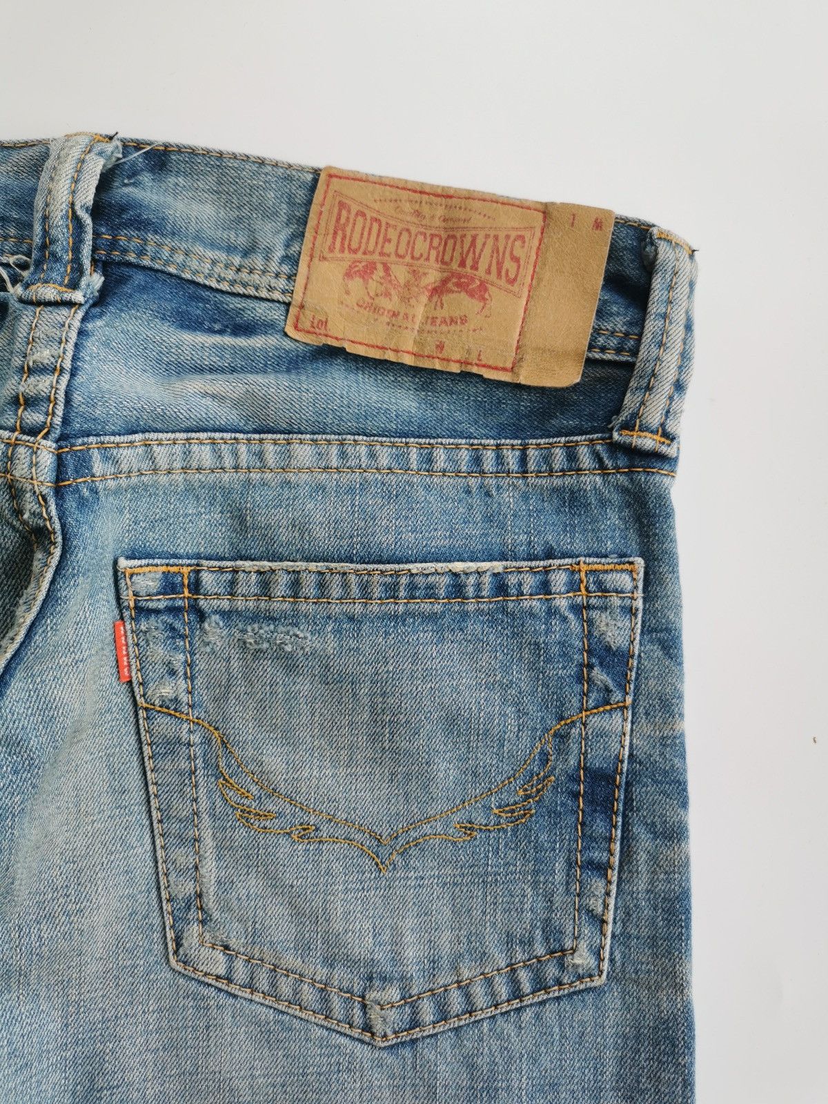 Japanese Brand Thrashed Rodeo Crowns Japan Denim Jeans Size US 29 - 8 Thumbnail