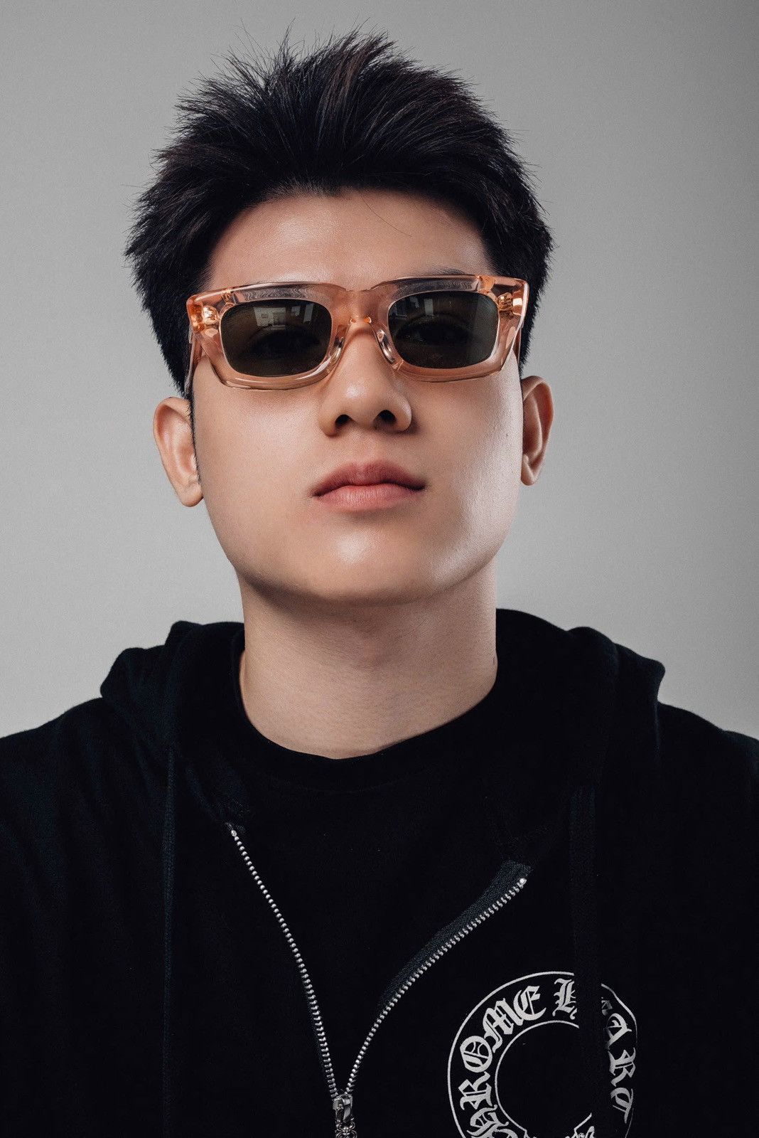 Chrome Hearts CHROME HEARTS STEEZIN PINK CRYSTAL SUNGLASSES Size ONE SIZE - 9 Thumbnail