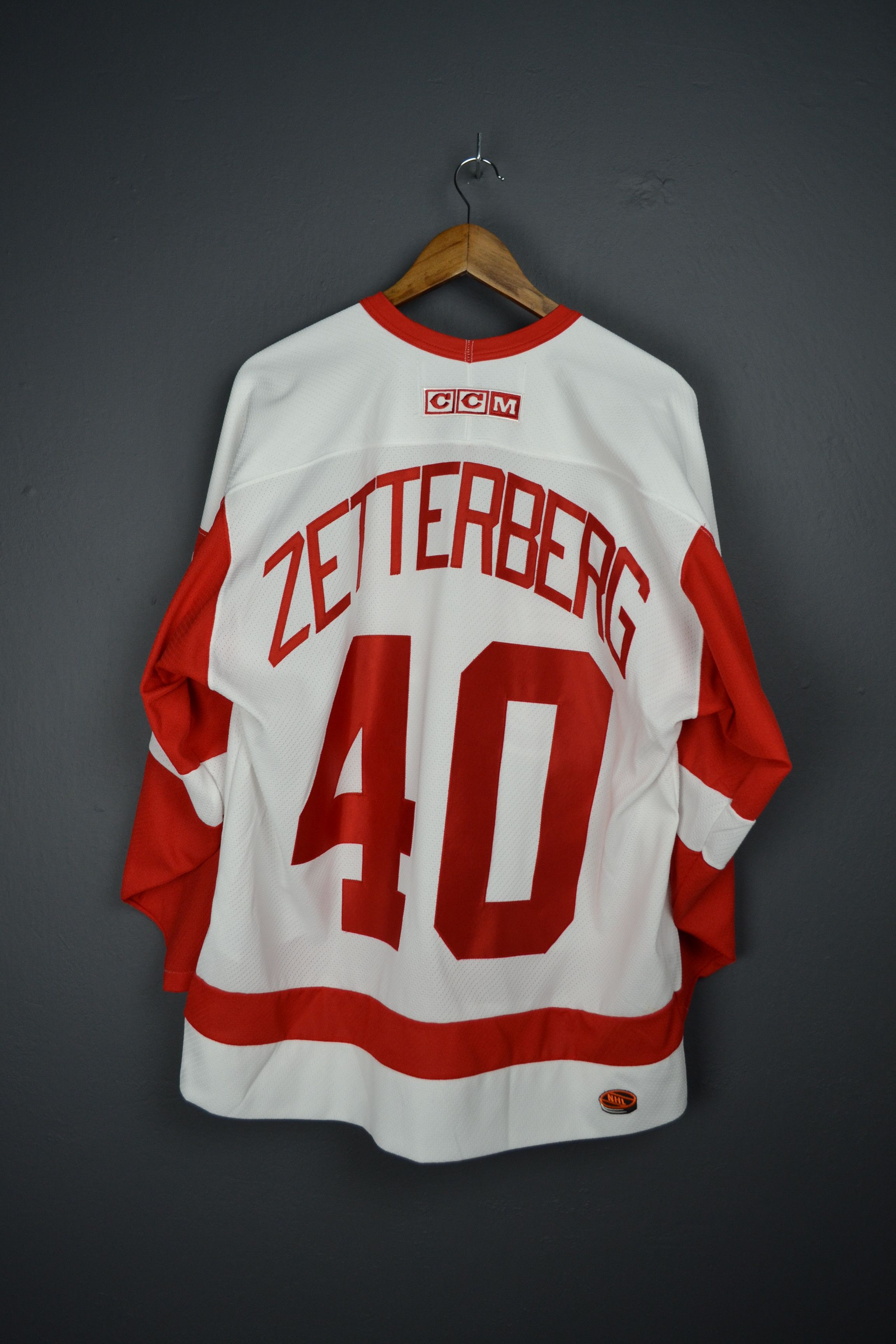 Ccm Detroit Red Wings Zetterberg 40 Vintage CCM Jersey Canada L Size US L / EU 52-54 / 3 - 2 Thumbnail