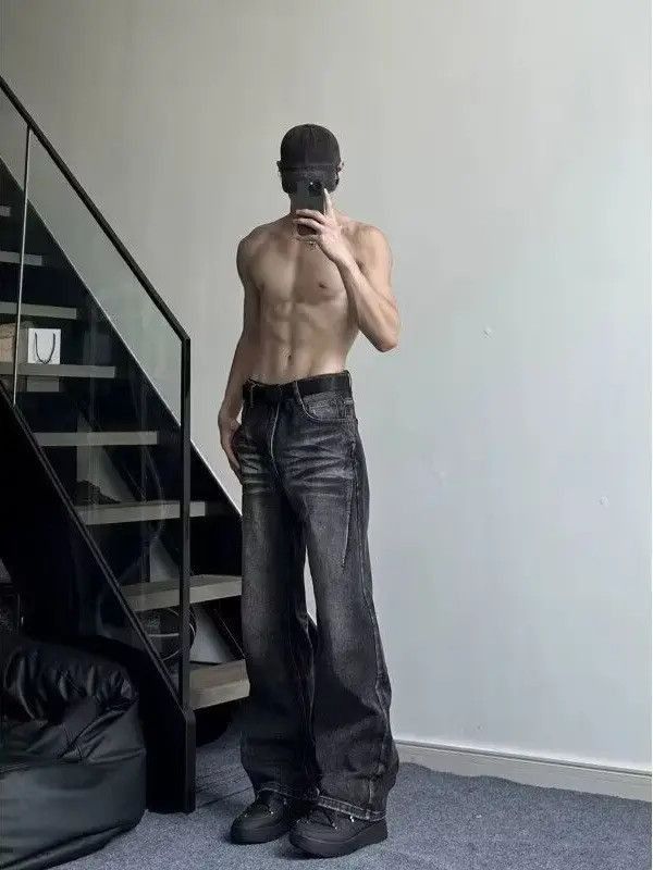 Japanese Brand Retro loose casual gradient jeans Size US 30 / EU 46 - 3 Thumbnail