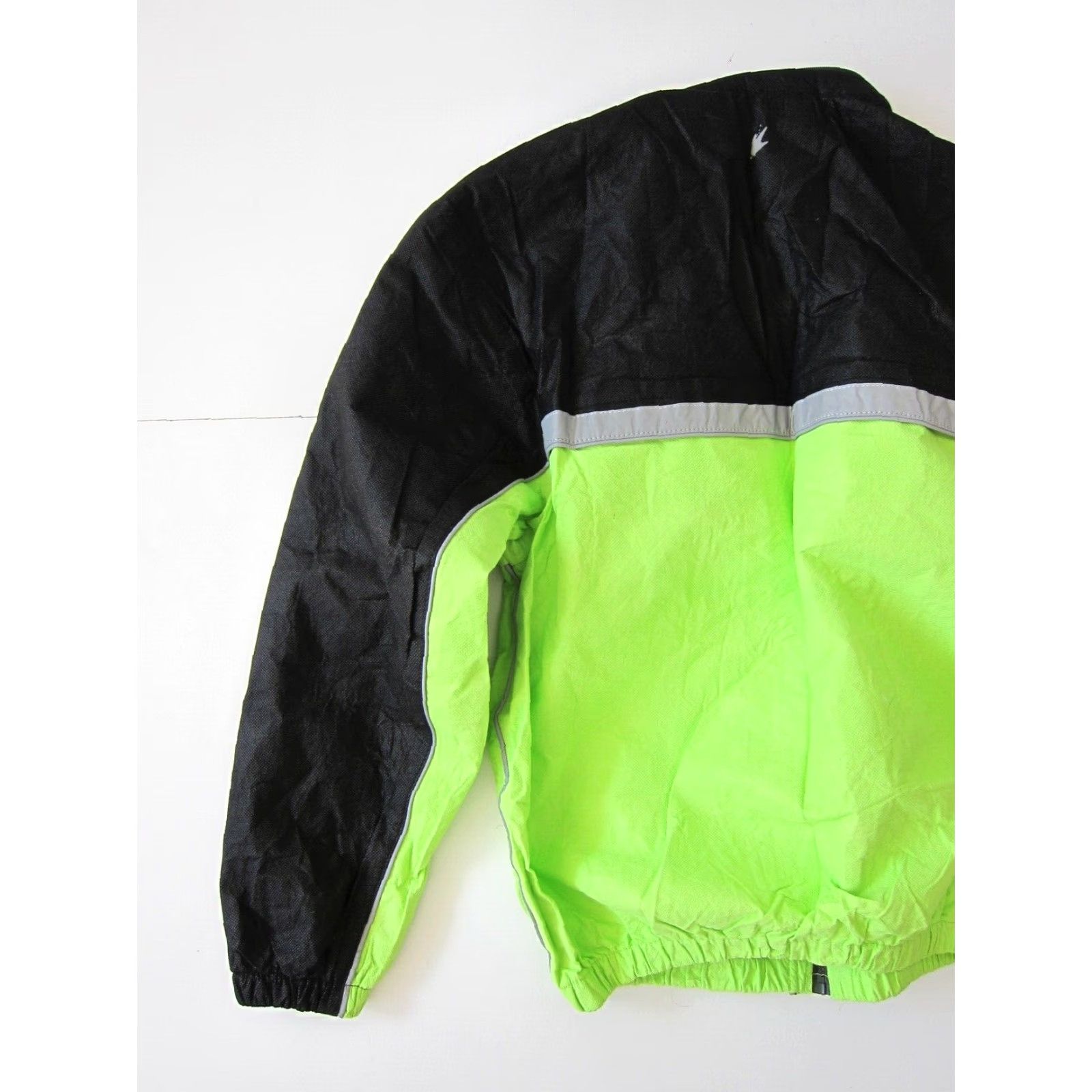 Vintage Frogg Toggs Hi Visibility Green Black Hooded Reflective Motorcycle Rain Jacket S Mens Jacket Size US S / EU 44-46 / 1 - 6 Thumbnail