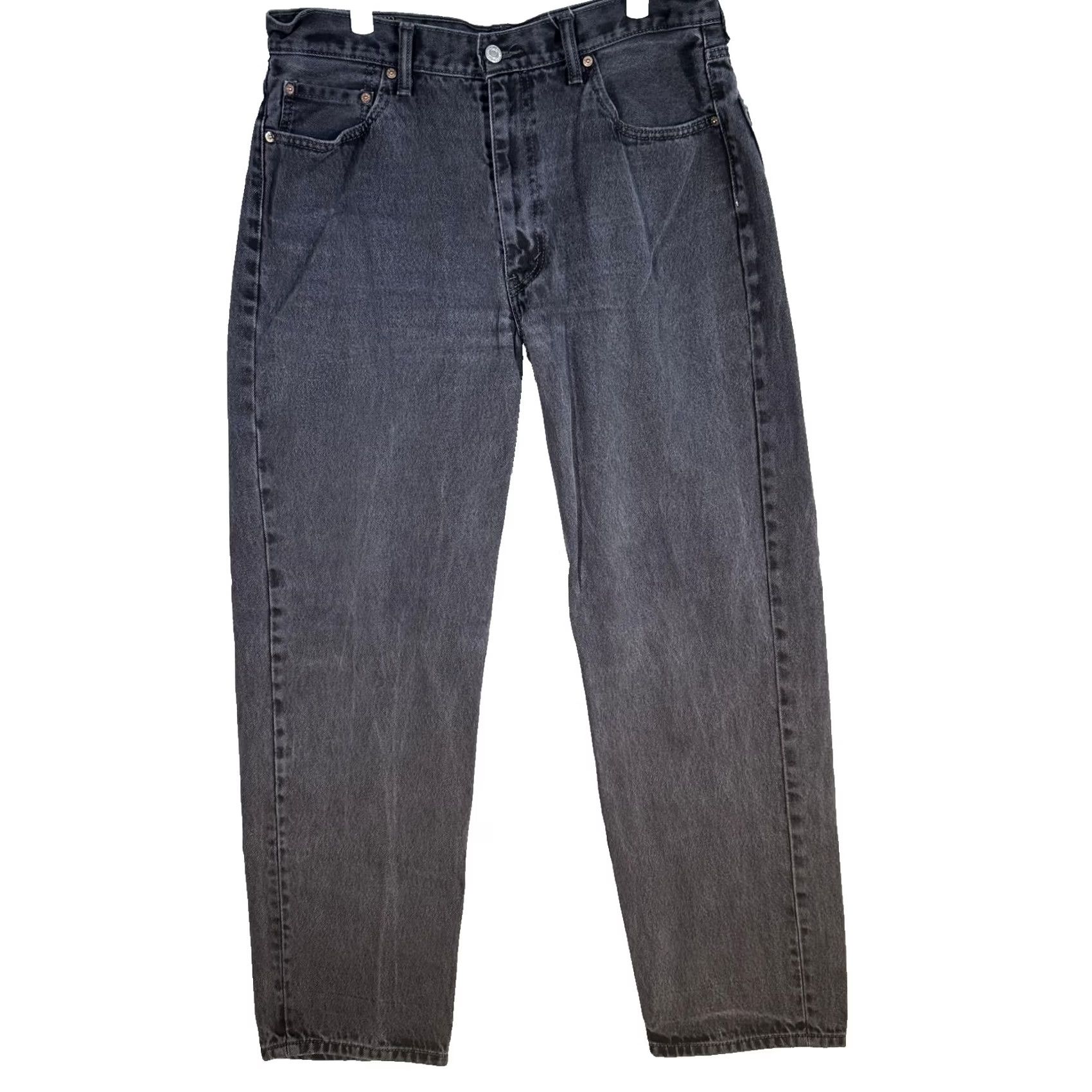 Levi's VINTAGE Levi's 550 Jeans Mens 36x34 Black Relaxed Tapered Leg Denim Pants 100% Cotton Size US 36 / EU 52 - 2 Thumbnail