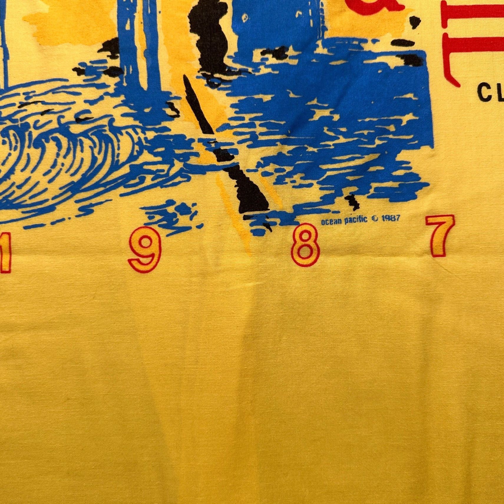 Ocean Pacific VINTAGE Ocean Pacific Button Shirt Mens XL Yellow 80s 1987 Surf Sail Graphic Print Short Sleeve Button-Up Size US XL / EU 56 / 4 - 6 Thumbnail