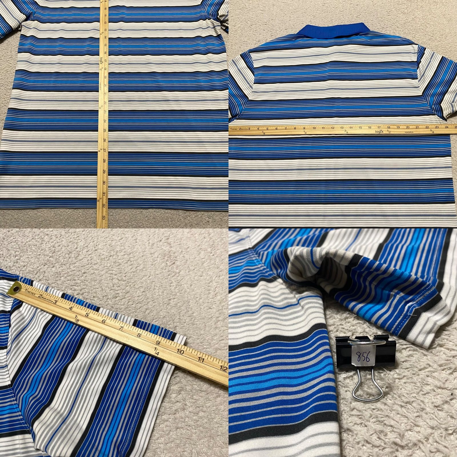 Nike Nike Golf Polo Shirt XL Mens Multicolor Striped Short Sleeve Dri-Fit Tour Performance Size US XL / EU 56 / 4 - 8 Thumbnail