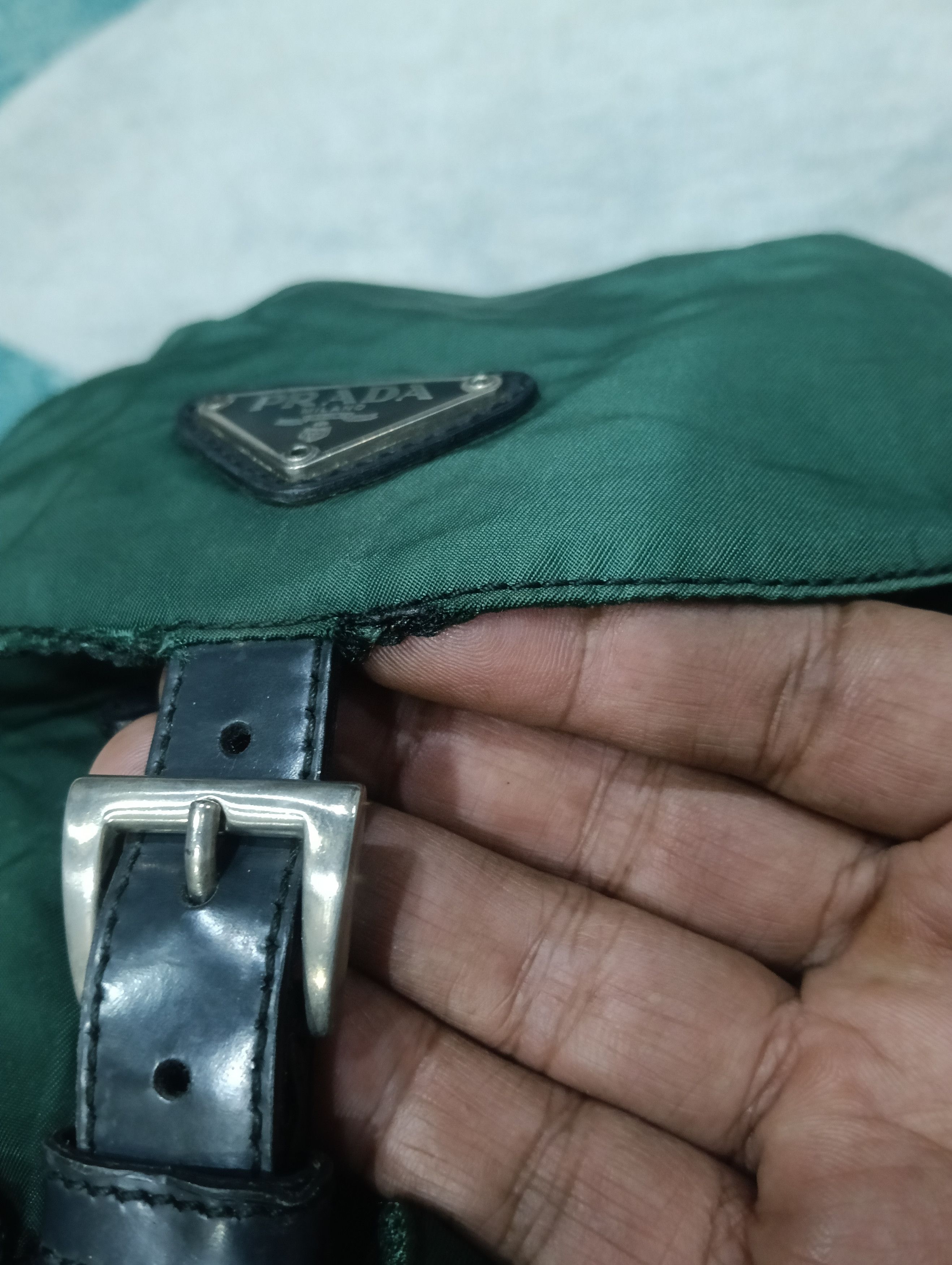 Prada × Vintage Prada Backpack Green Size ONE SIZE - 13 Thumbnail