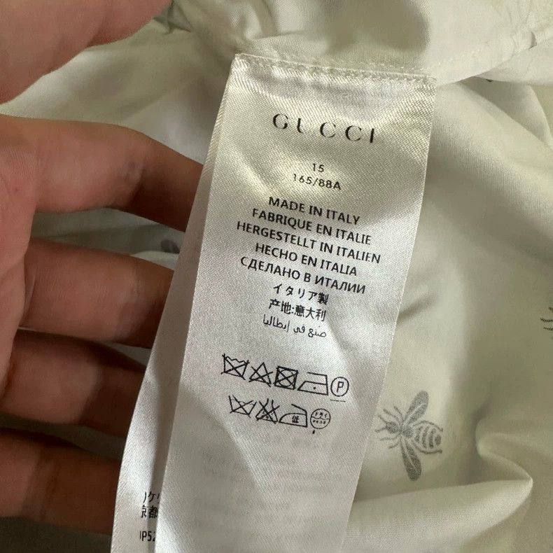Gucci Gucci Size 38 Full-print little bee shirt size 38 2502-Next Size US XS / EU 42 / 0 - 6 Thumbnail