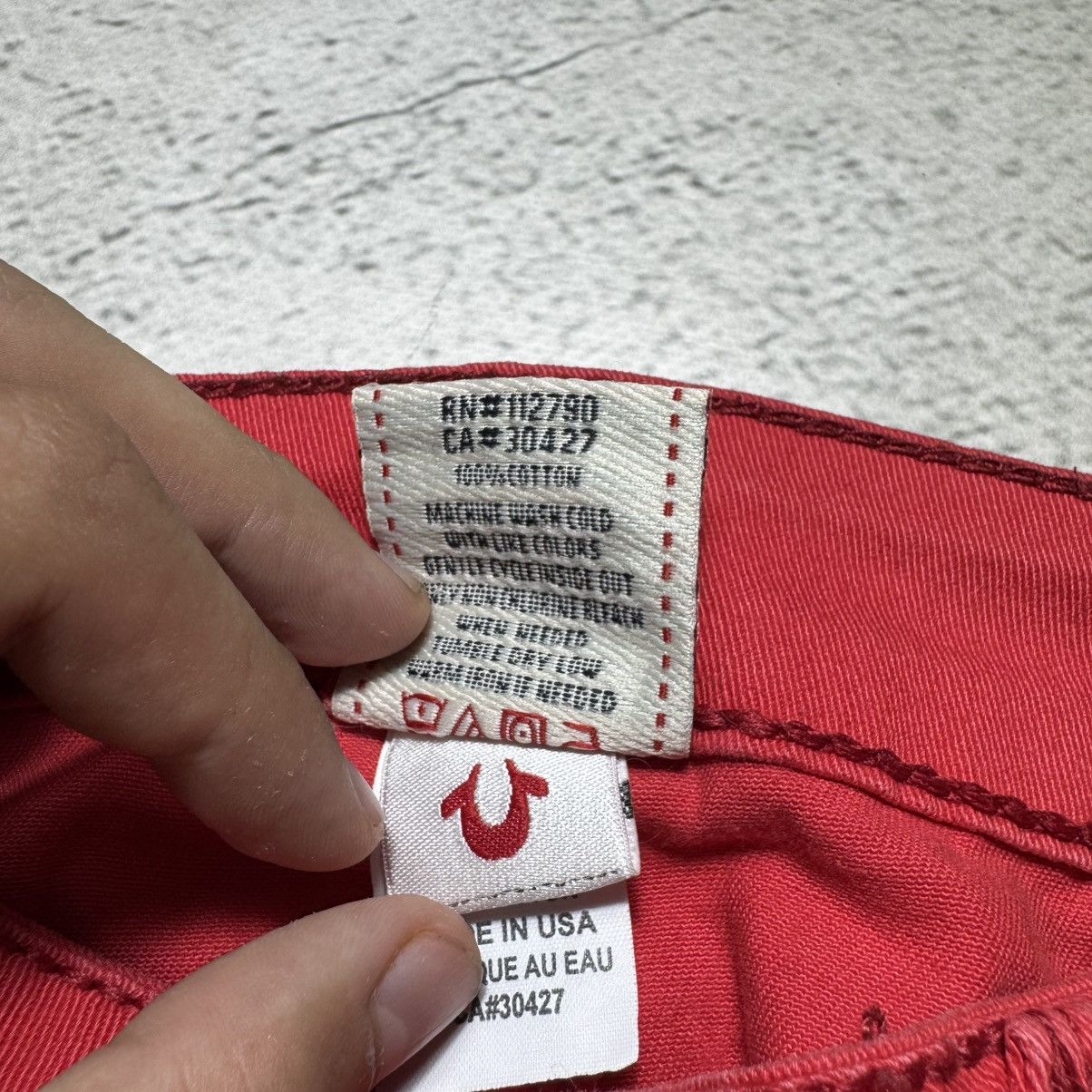 True Religion 🔥rare🔥true religion billy red jeans avant garde y2k Size 30" / US 8 / IT 44 - 11 Thumbnail