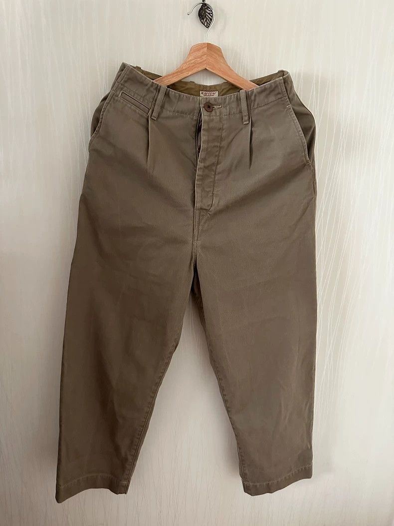 Kapital Kapital Casual Pants in Khaki Color-2506 Size US 34 / EU 50 - 1 Thumbnail