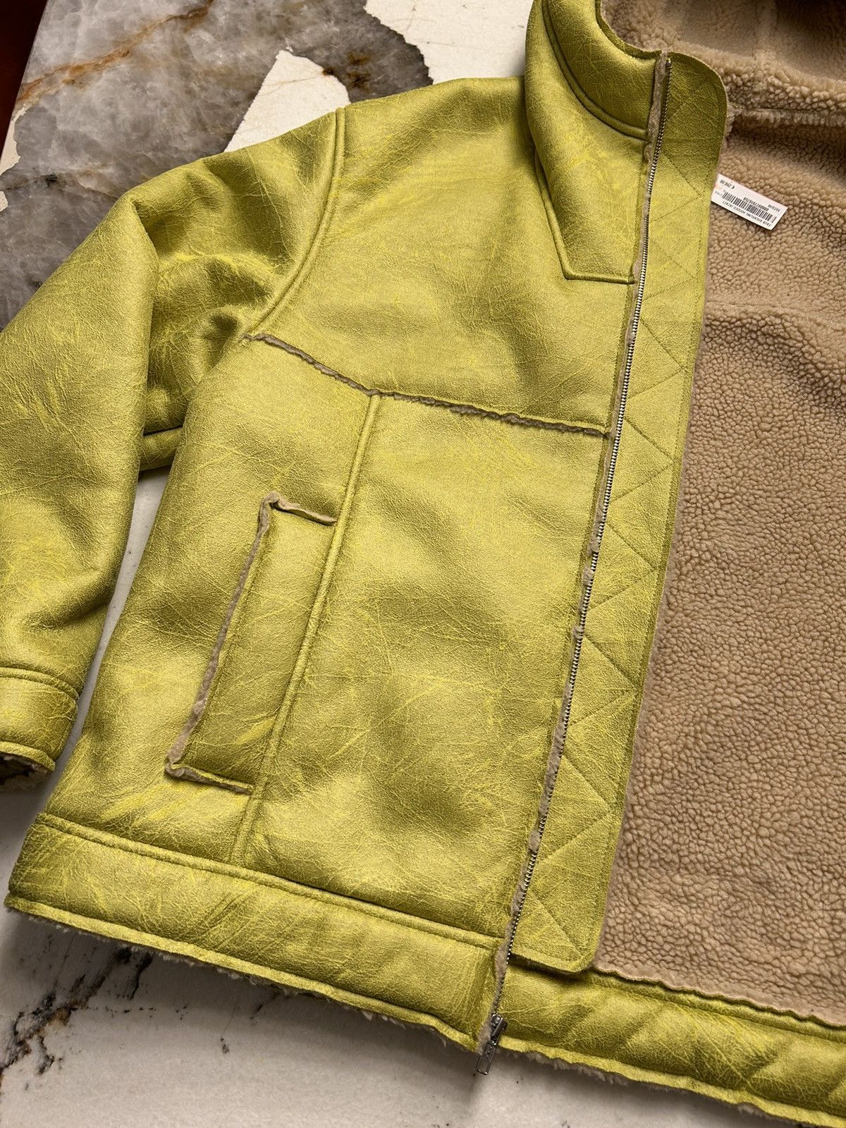 Supreme Faux Leather Shearling Hooded Jacket SS23 Size US XL / EU 56 / 4 - 14 Thumbnail