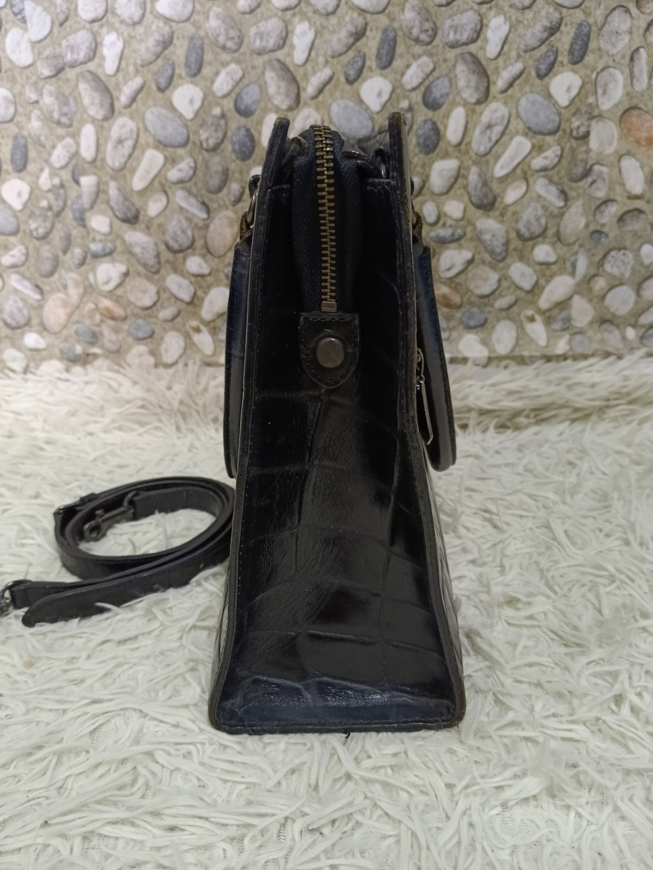 Jean Paul Gaultier Jean Paul Gaultier Leather Crocodile Embossed Pattern 2ways Size ONE SIZE - 4 Thumbnail