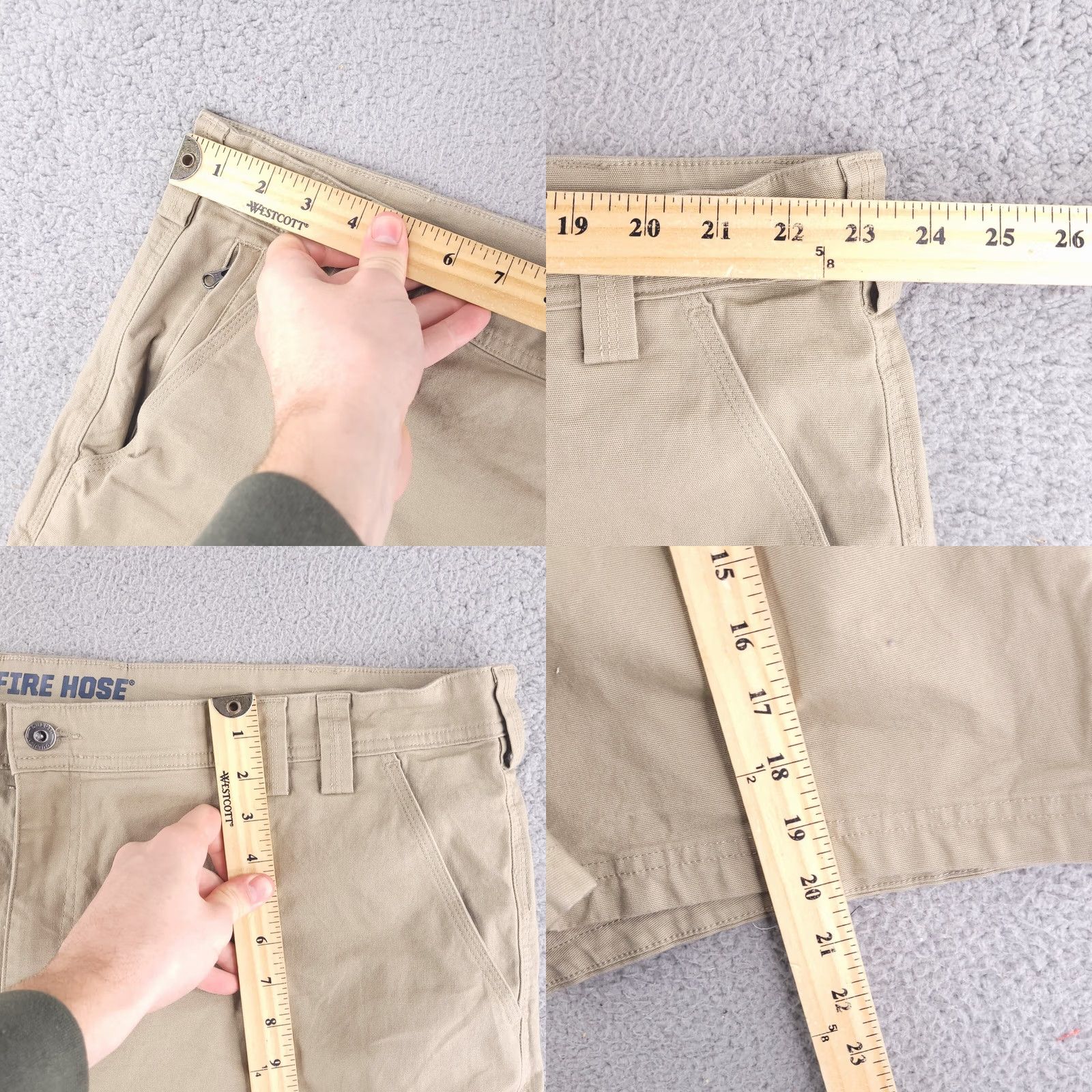 Vintage Duluth Mens Shorts 46 Beige Cotton Flex Fire Hose Canvas Stretch Chino Vintage? No Size US 30 / EU 46 - 8 Thumbnail