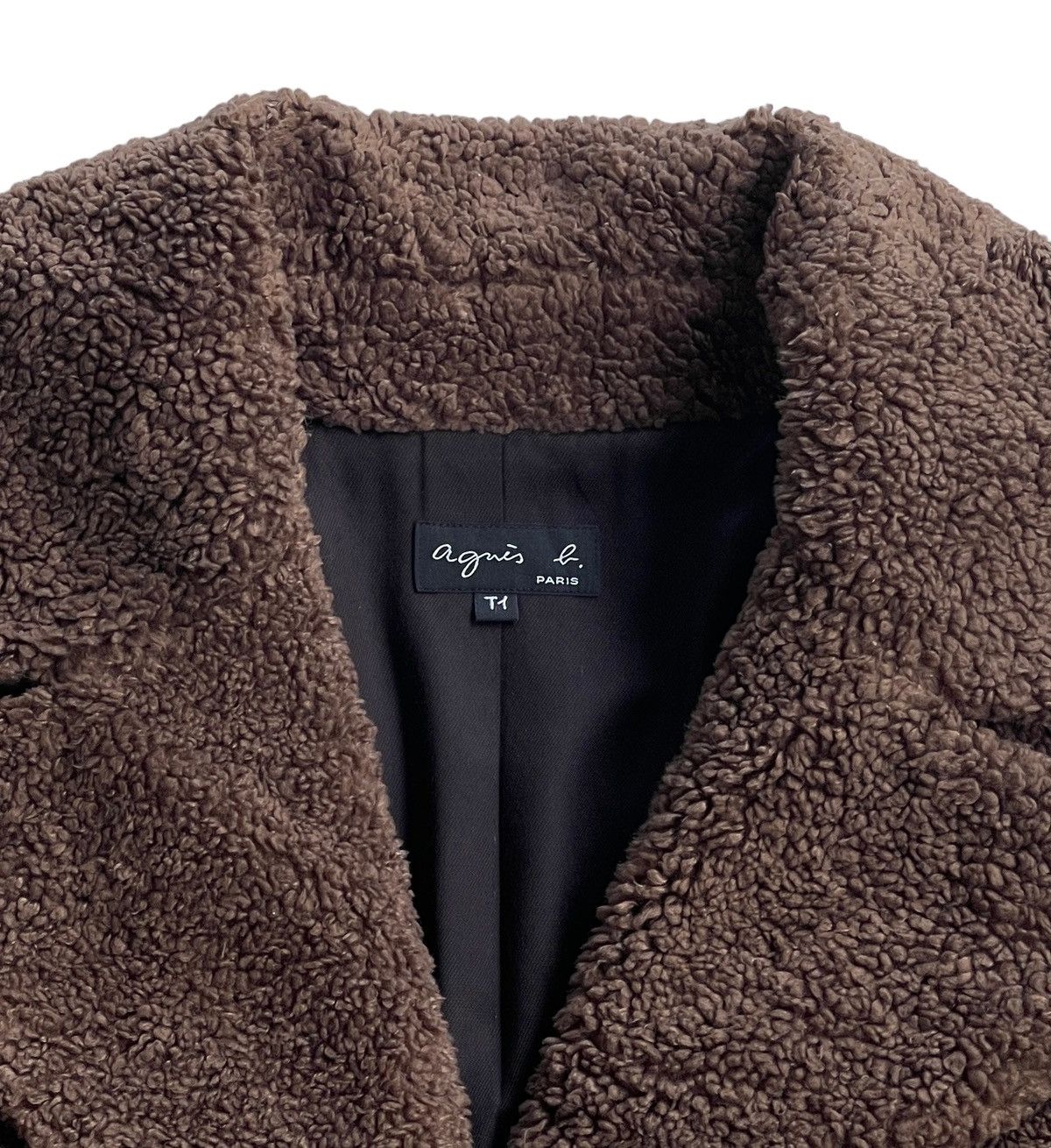 agnes b. Agnes B. Teddy Fleece Jacket LongCoat Size S / US 4 / IT 40 - 5 Thumbnail