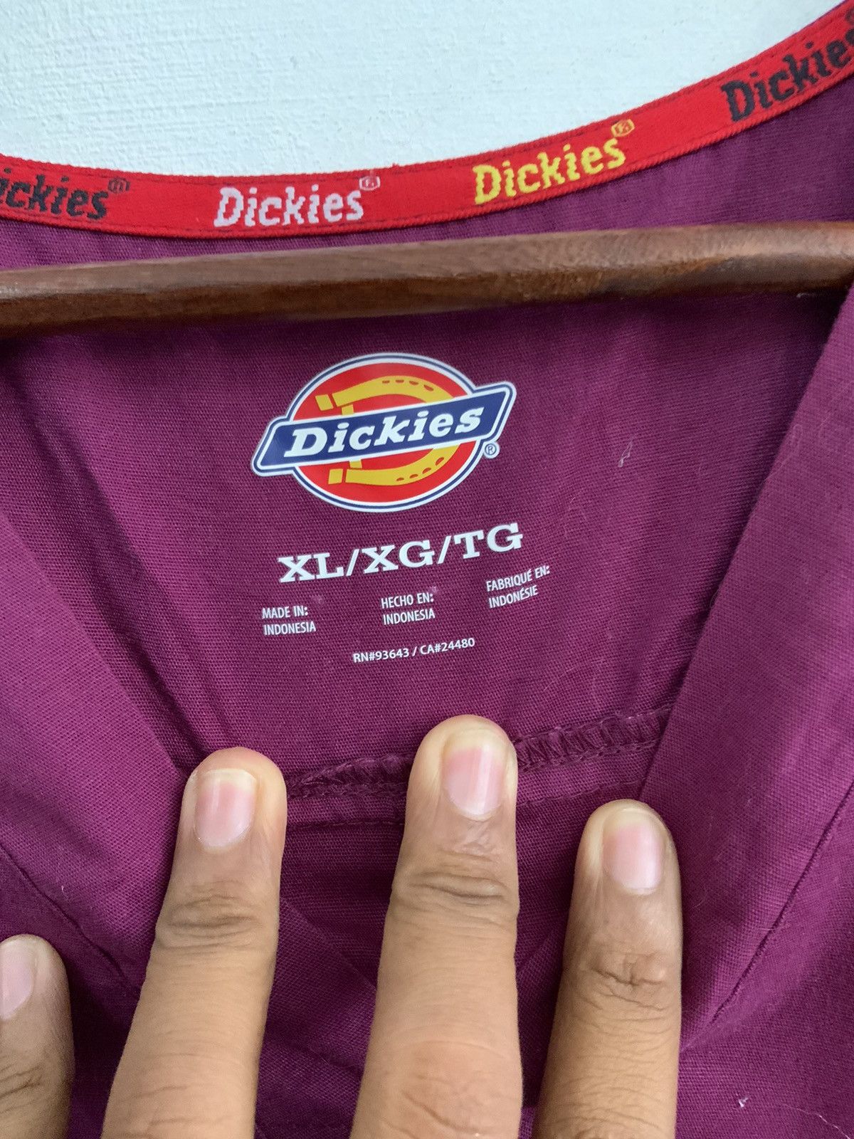 Dickies Maroon Dickies Tee Size US XL / EU 56 / 4 - 9 Thumbnail