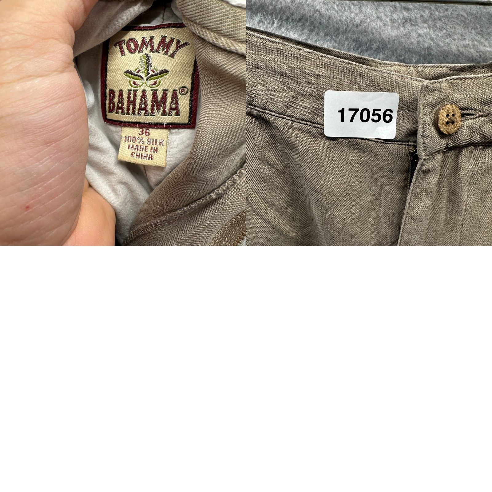Tommy Bahama VINTAGE Tommy Bahama Shorts 36 Brown Silk Pleated Mens Casual Chino" Size US 36 / EU 52 - 11 Thumbnail