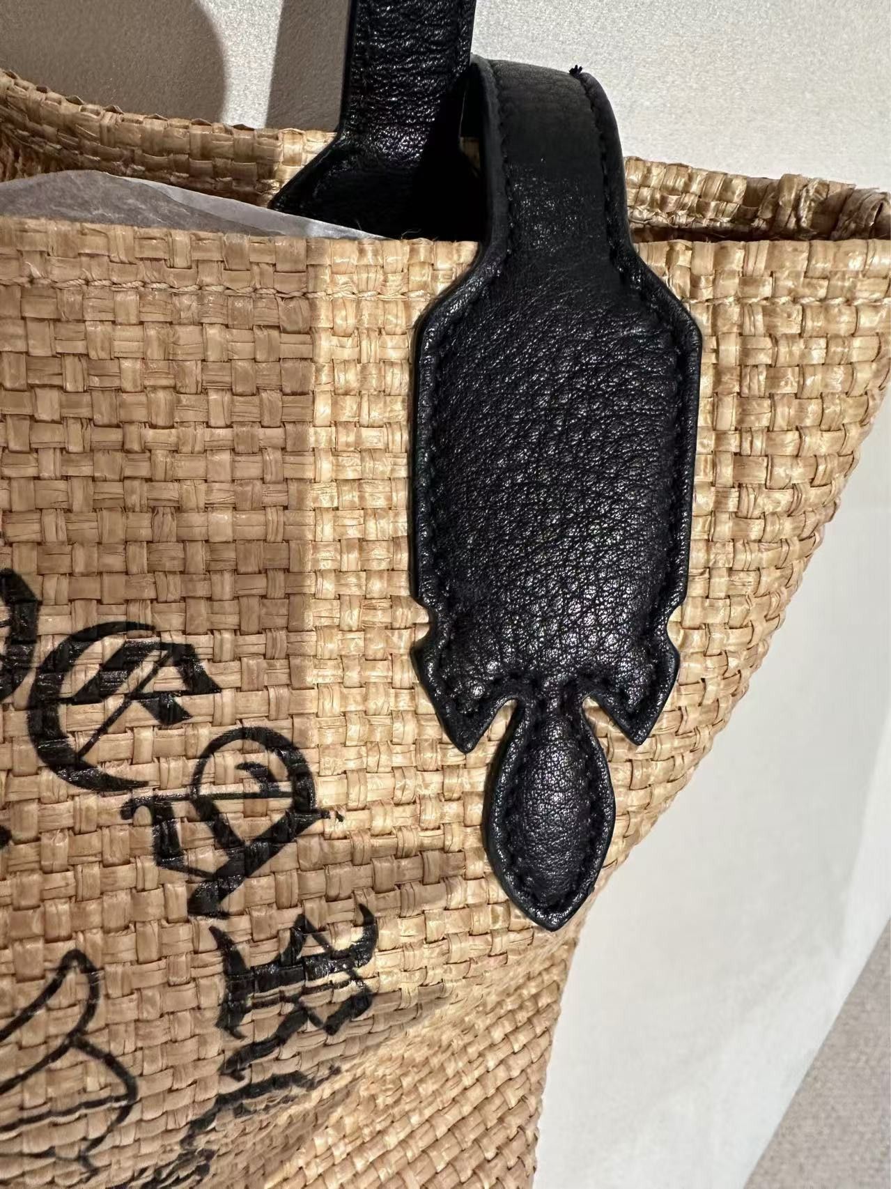 Chrome Hearts Chrome Hearts Straw Beige Cross Logo Small Tote Bag Size ONE SIZE - 6 Thumbnail